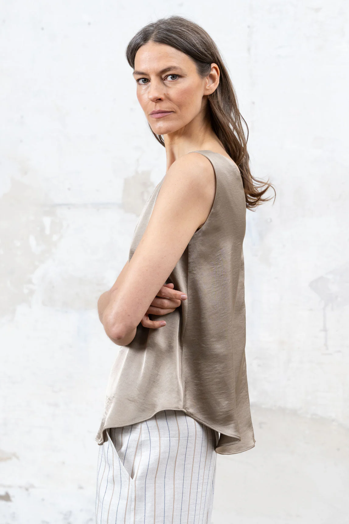 Rivera-spain Top Burdeos beige