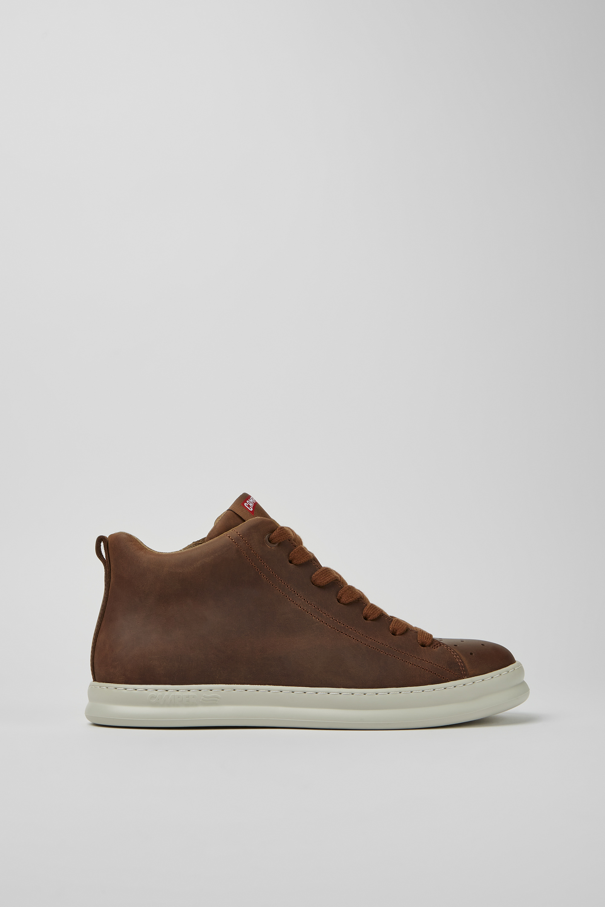 Runner - Brown leather sneakers for men