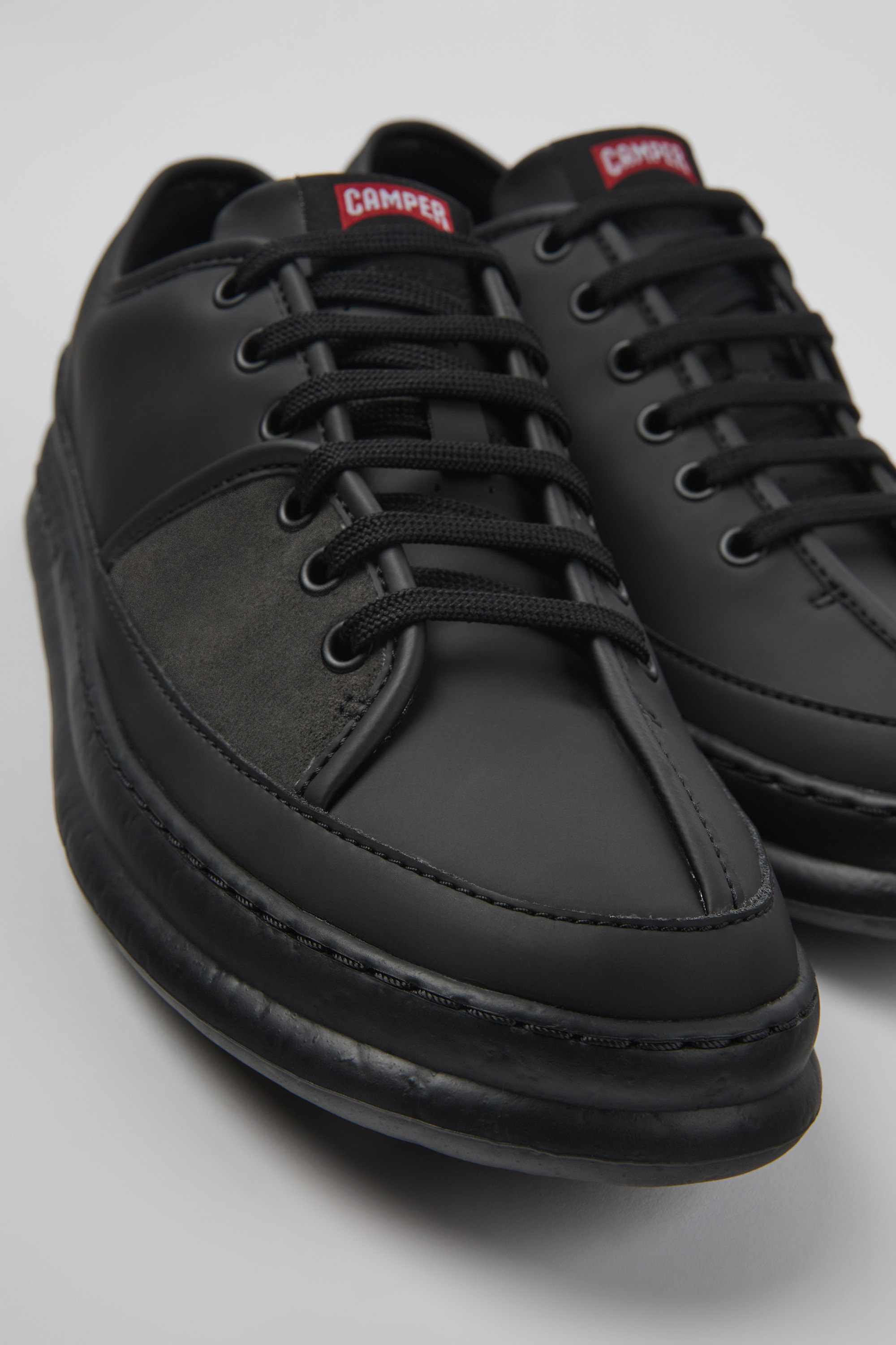 Twins - Multicolored leather and nubuck sneakers for men