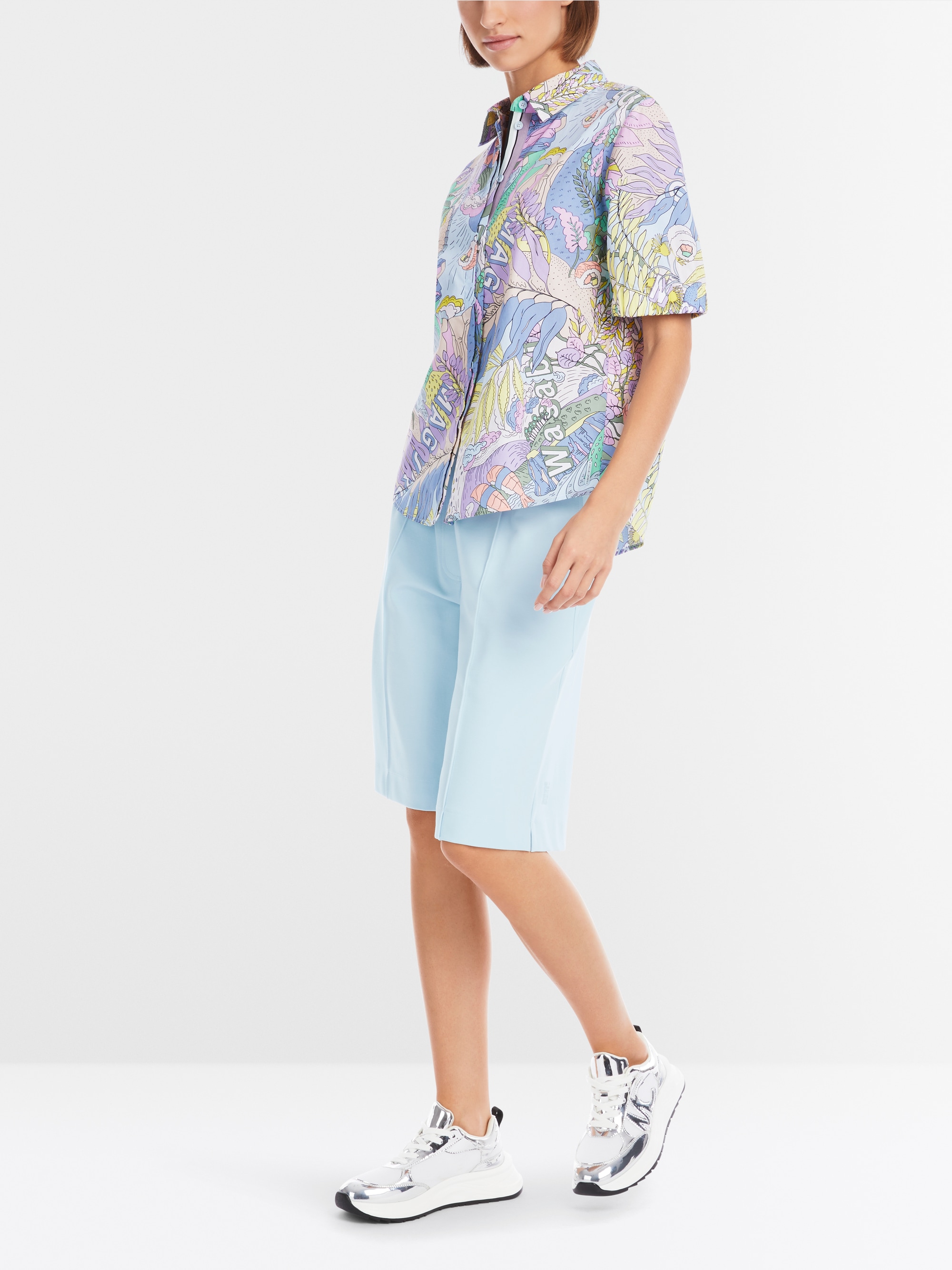 Marc-Cain Rethink Together printed blouse