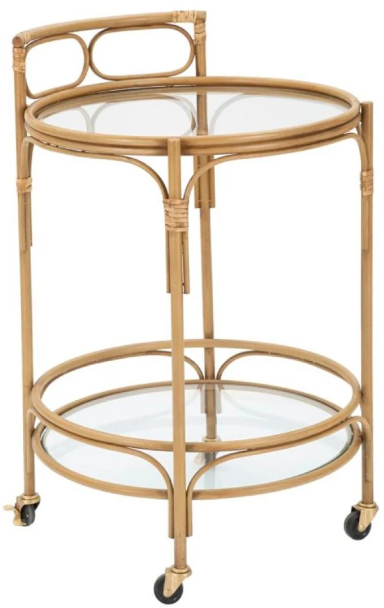 Casa Padrino carrito de servicio de lujo natural - Accesorios de gastronom¨ªa