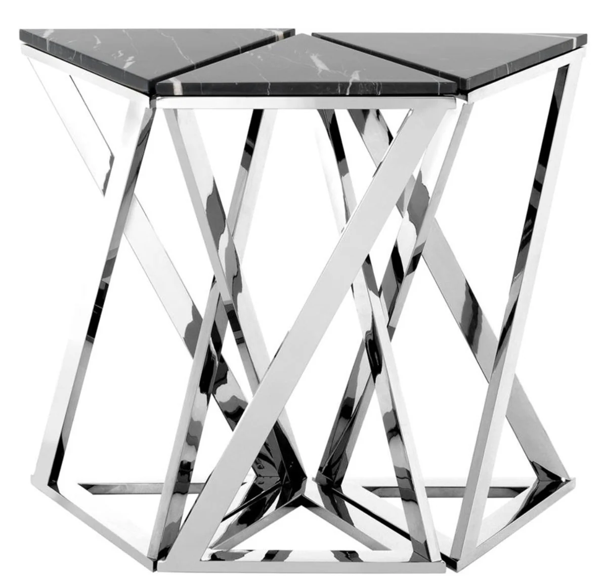 Casa Padrino consola dise?ador 3 establece la plata 95 x 41 x 80,5 cm - H. colecci¨®n de lujo