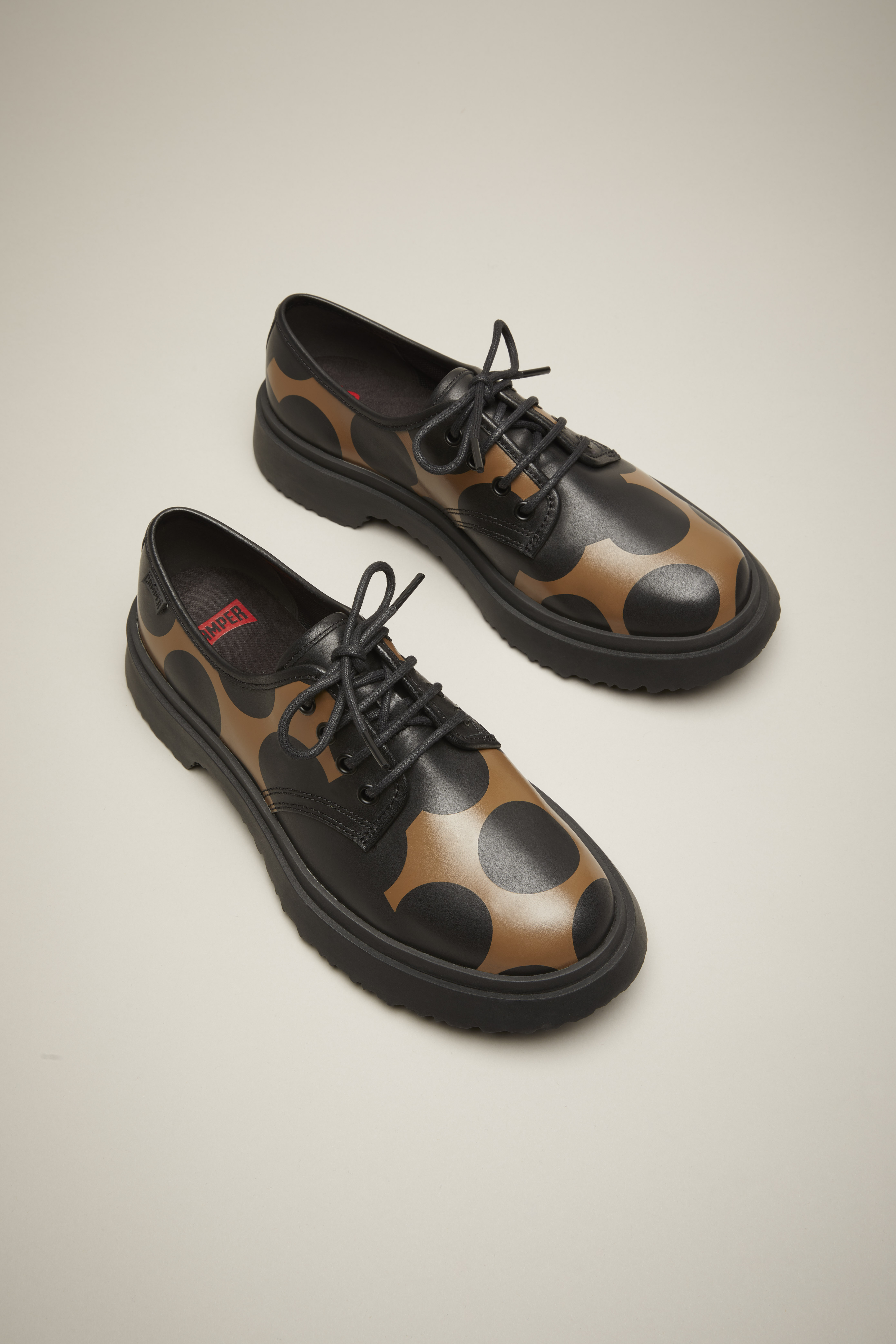 Twins - Black and brown leather shoes for men