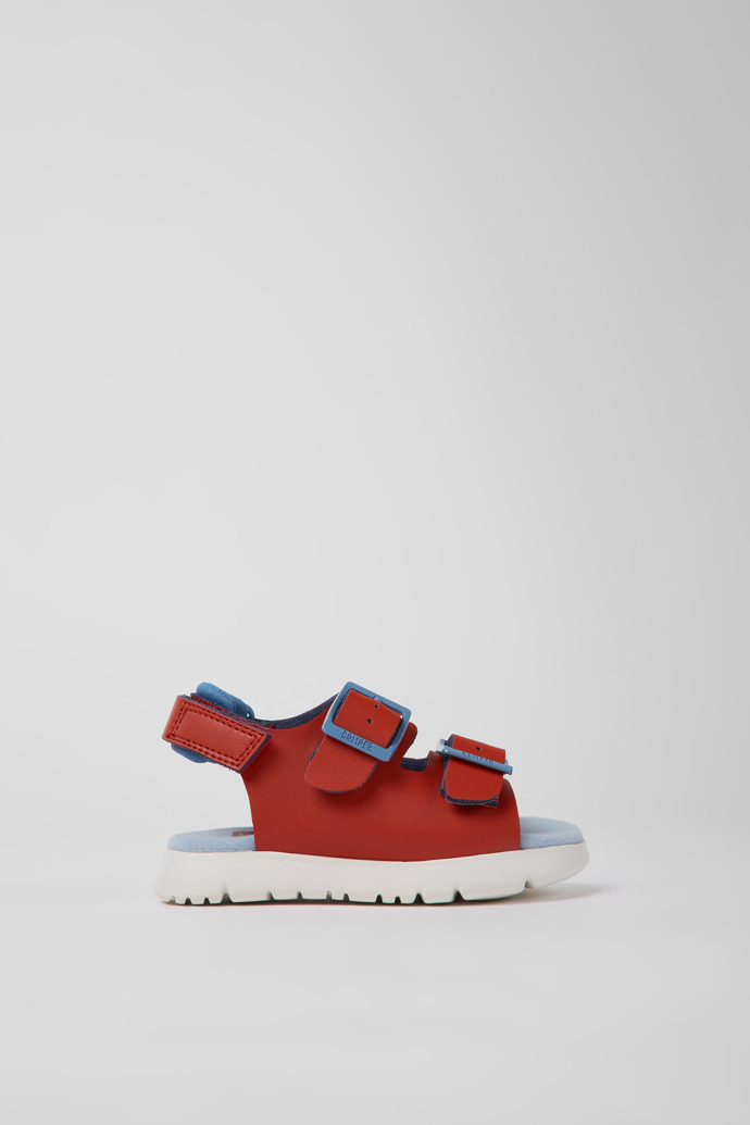 Caterpillar Red leather sandals for boys