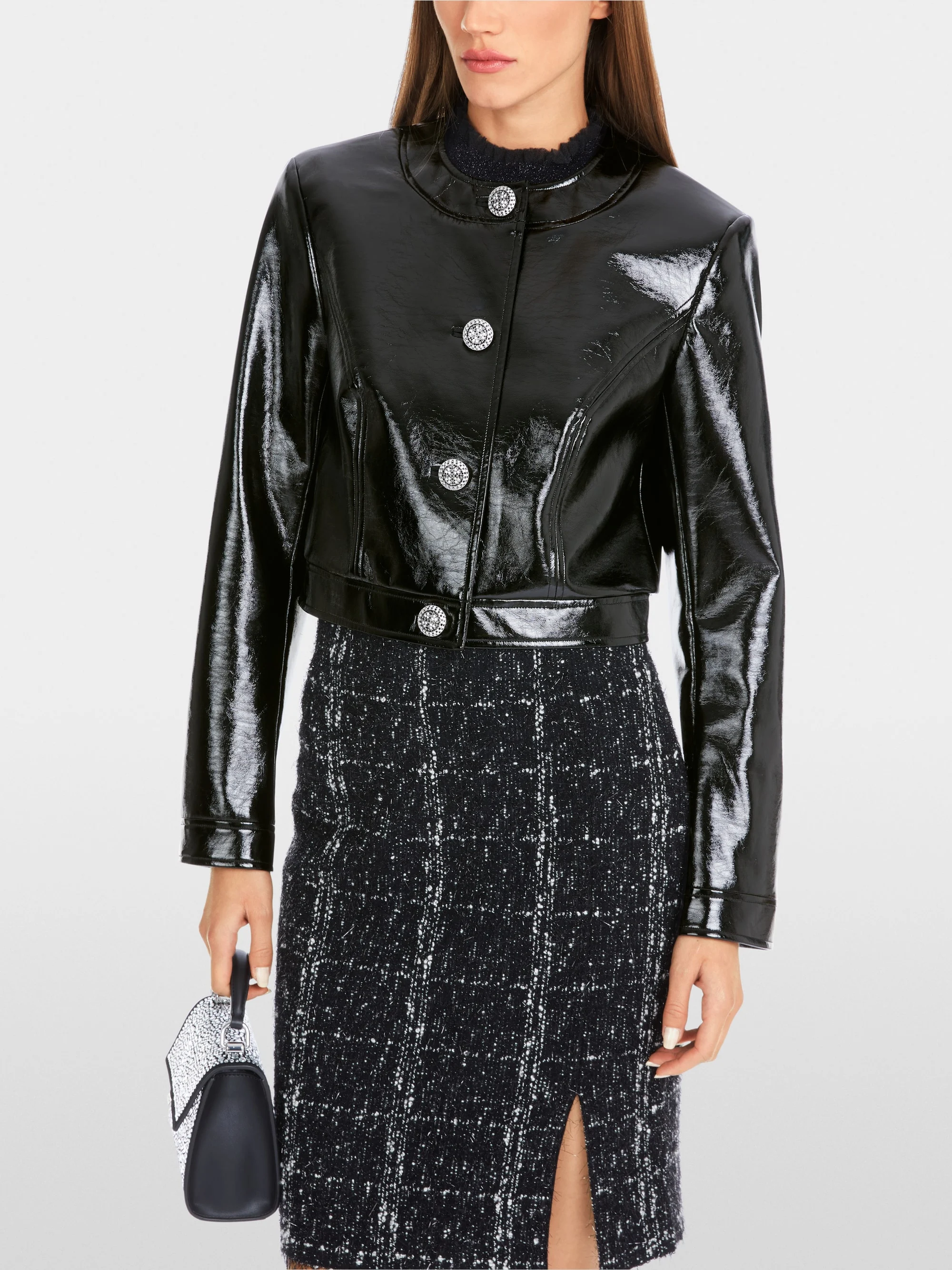 Marc-Cain Jacket in shiny fun leather