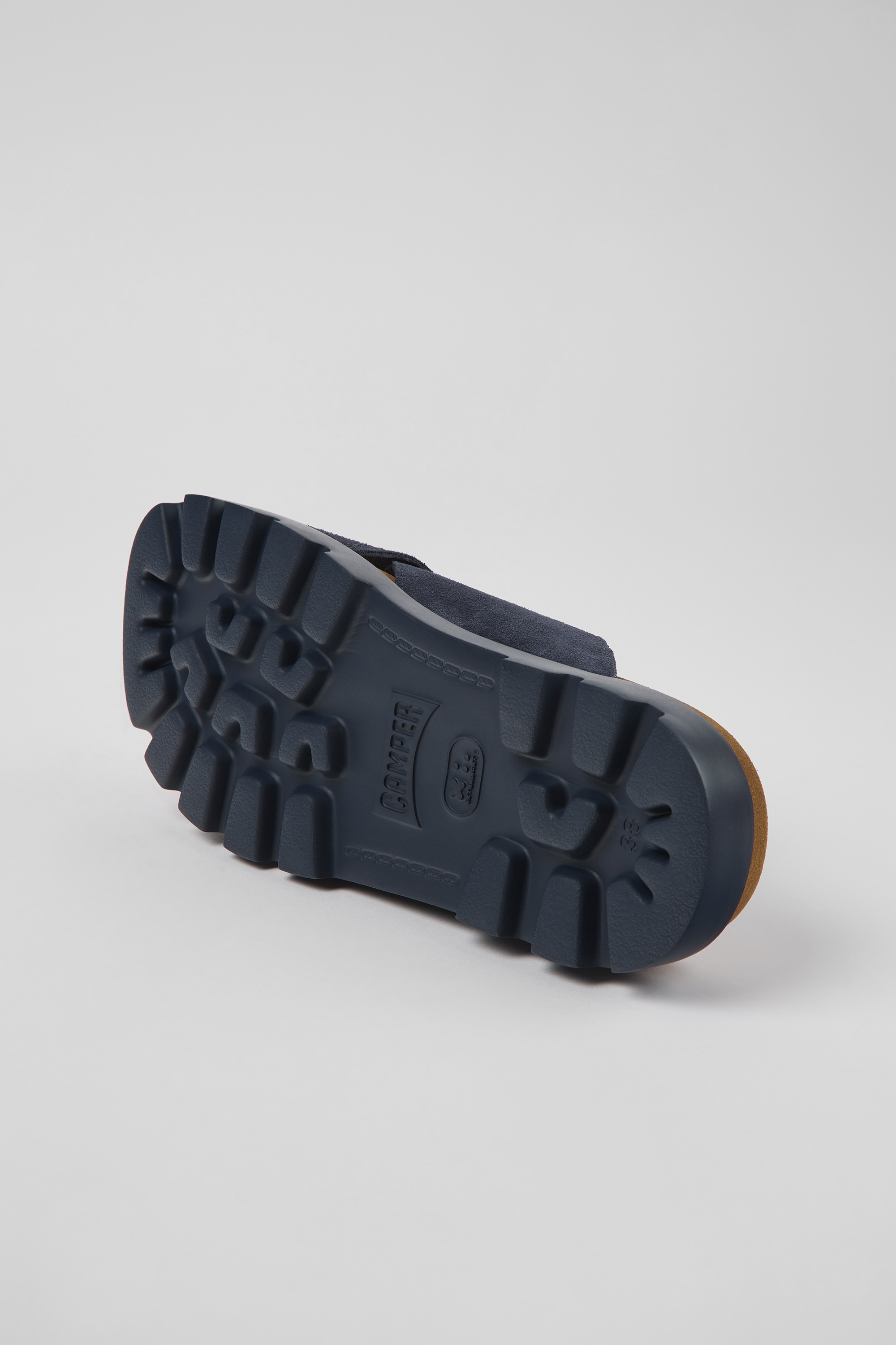 Brutus Sandal - Navy blue nubuck sandals for women
