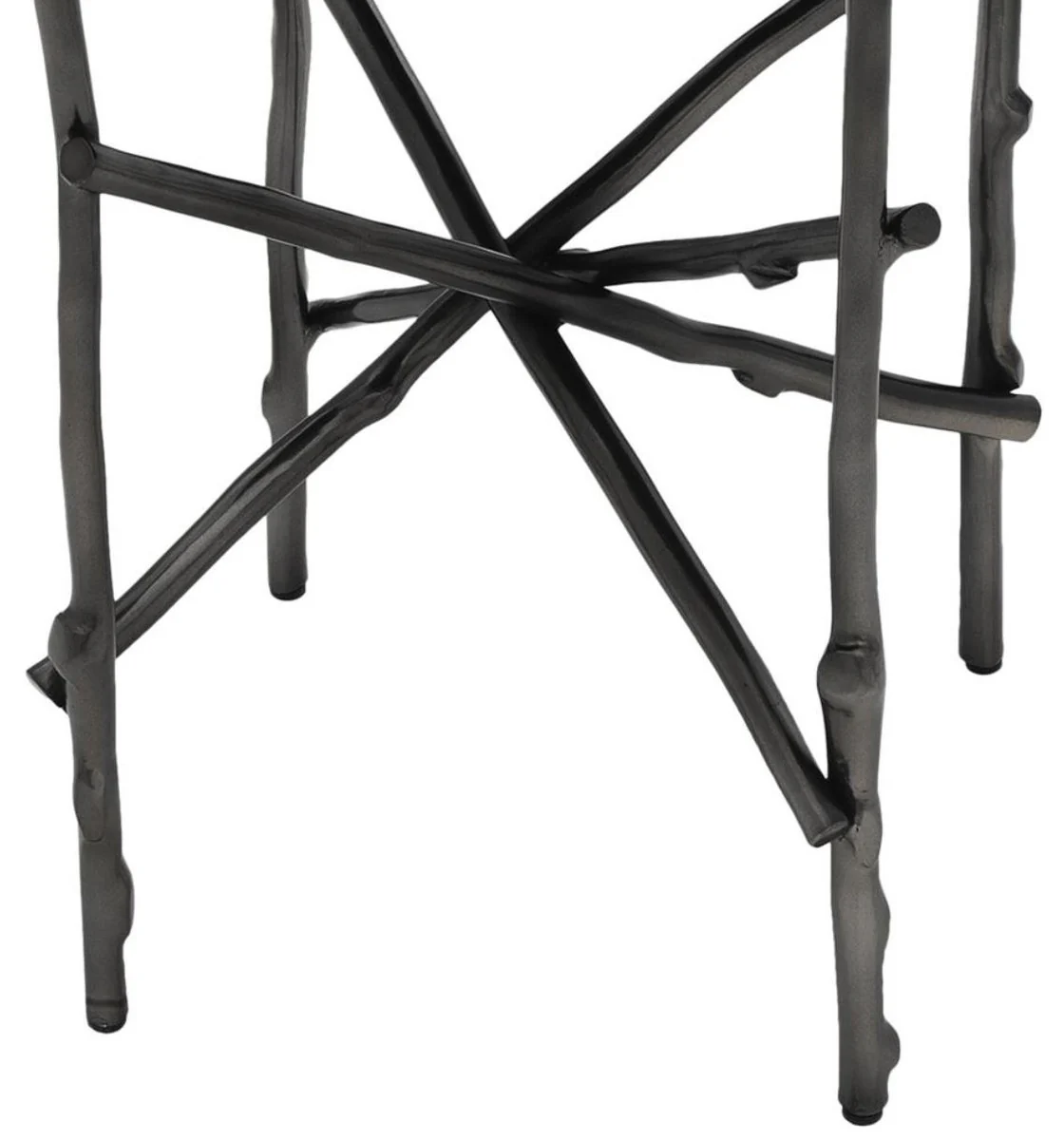 Casa Padrino mesa auxiliar de lujo bronce / negro ? 50,5 x H. 58,5 cm - Muebles de Lujo