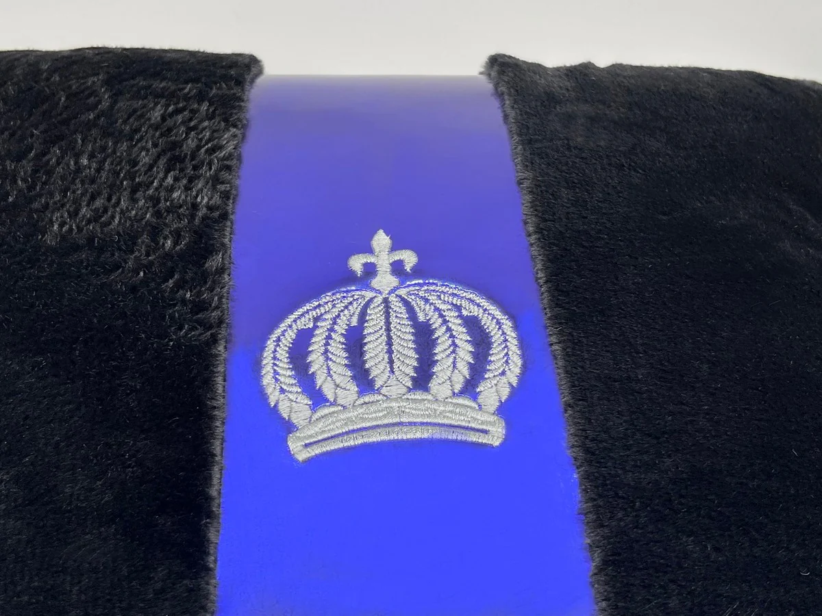 Harald Gl??ckler almohada decorativa de lujo Pomp??s de Casa Padrino negro / azul real - Almohadas Gl??ckler - Almohadas de dise?o - Harald Gl??ckler accesorios decorativos de dise?o