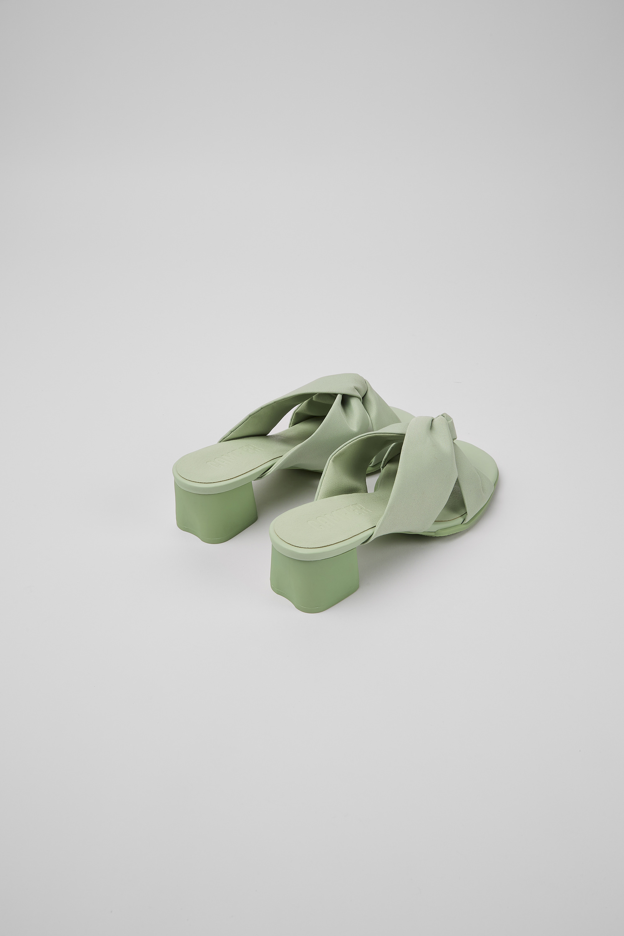 Katie - Green recycled PET sandals for women