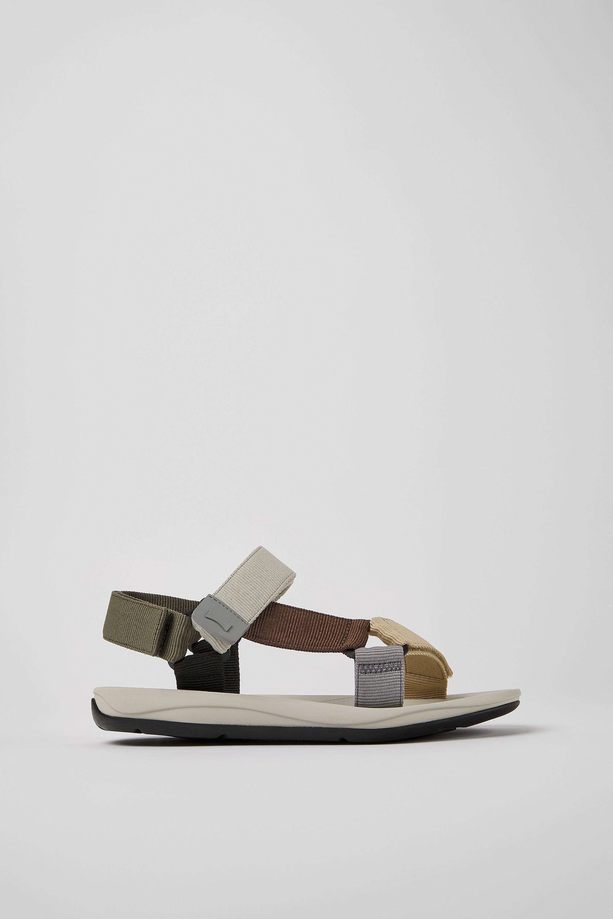 Match - Multicolored textile sandals for men