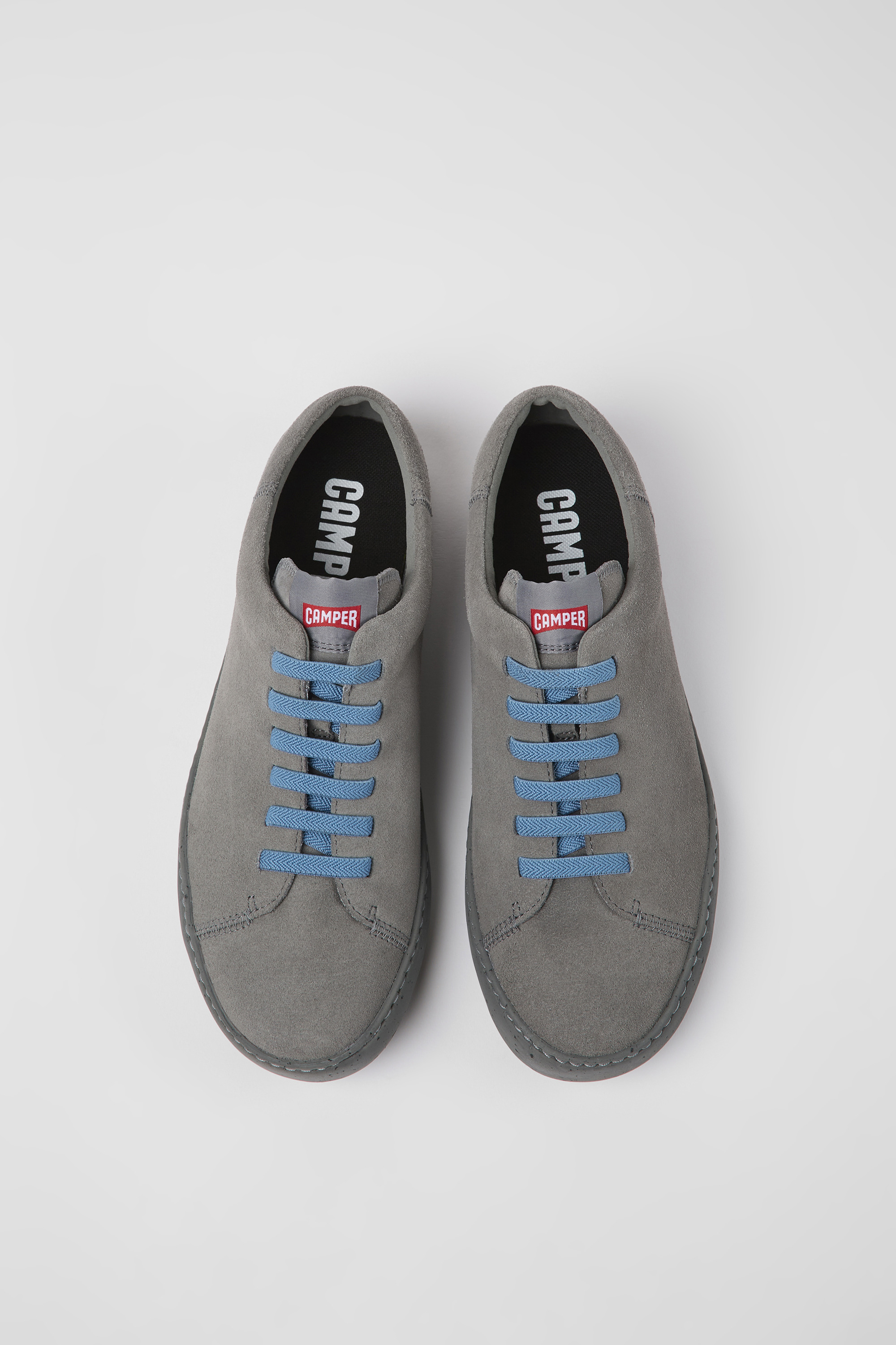 Peu Touring - Gray nubuck sneakers for men