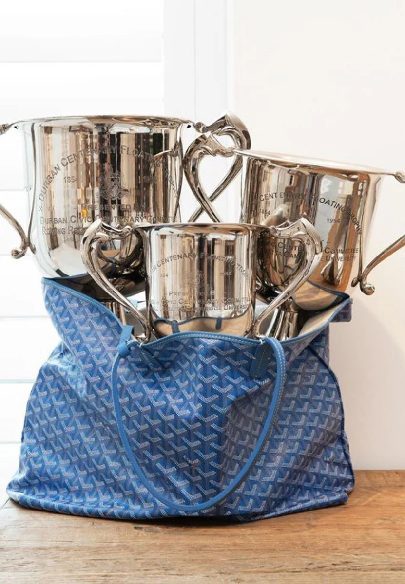 Casa Padrino trofeo de plata 29 x 16 x H. 32 cm - decoración de lujo