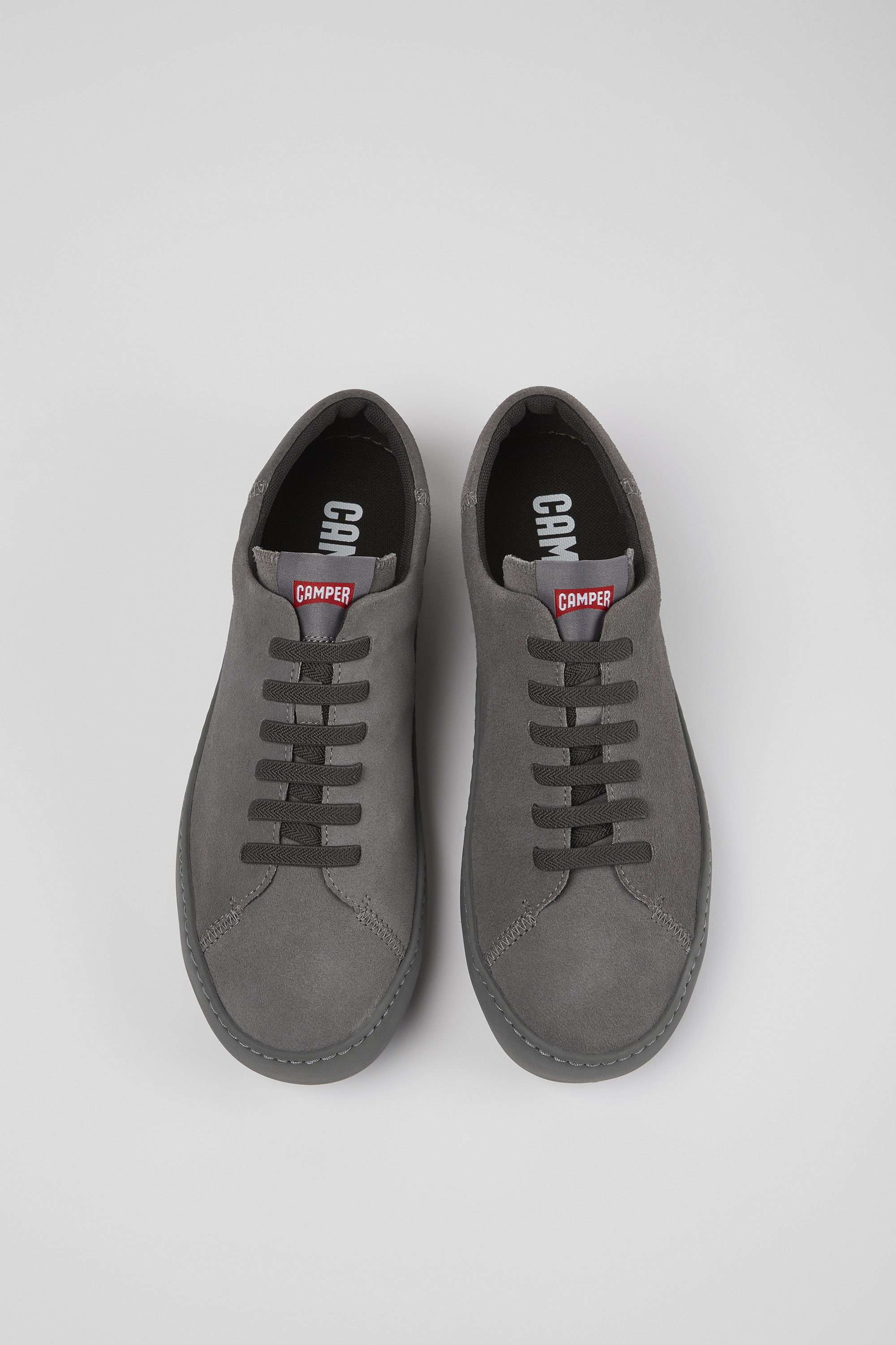 Peu Touring - Gray nubuck sneakers for men