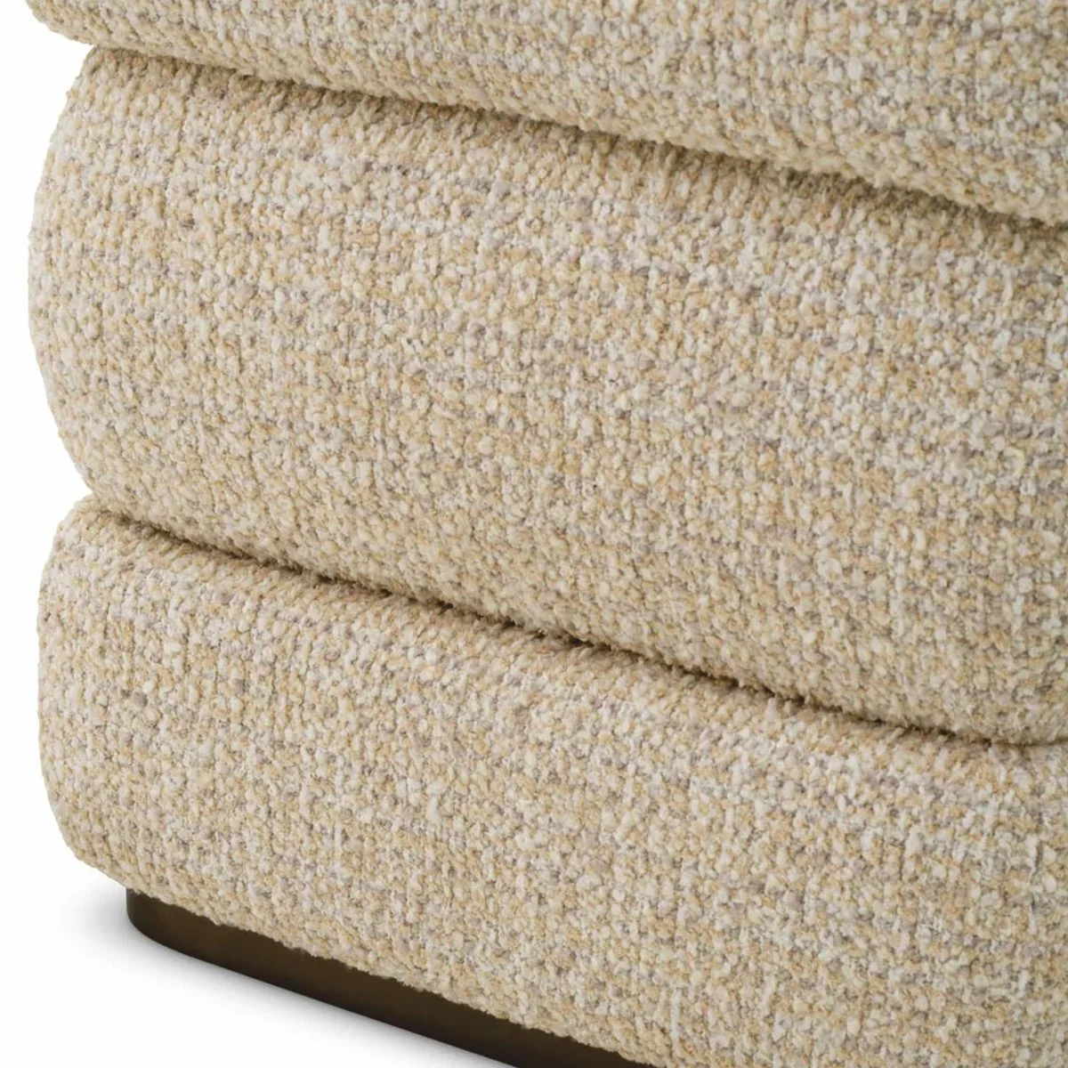 Casa Padrino Taburete de Lujo Beige / Bronce Al. 52 cm - Muebles de Hotel de Lujo