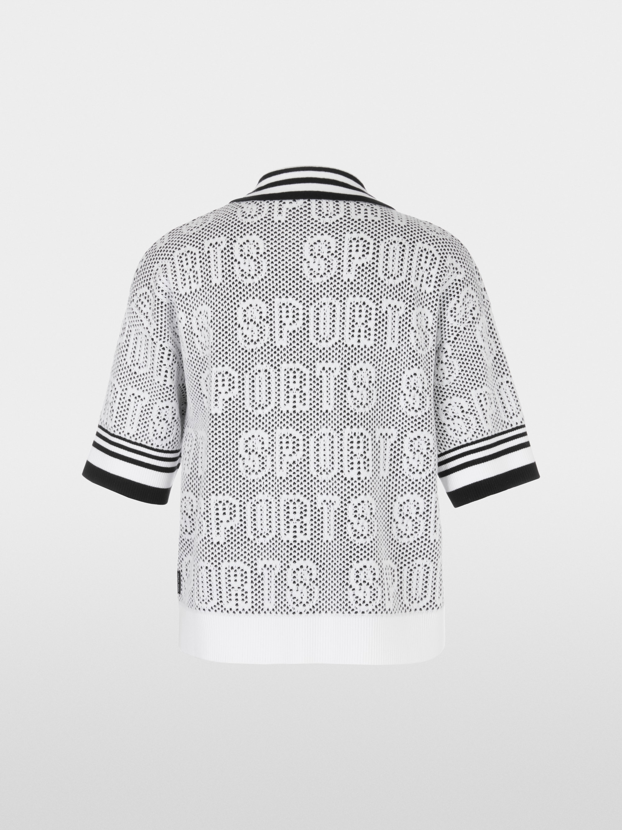 Marc-Cain Wide polo shirt with zip