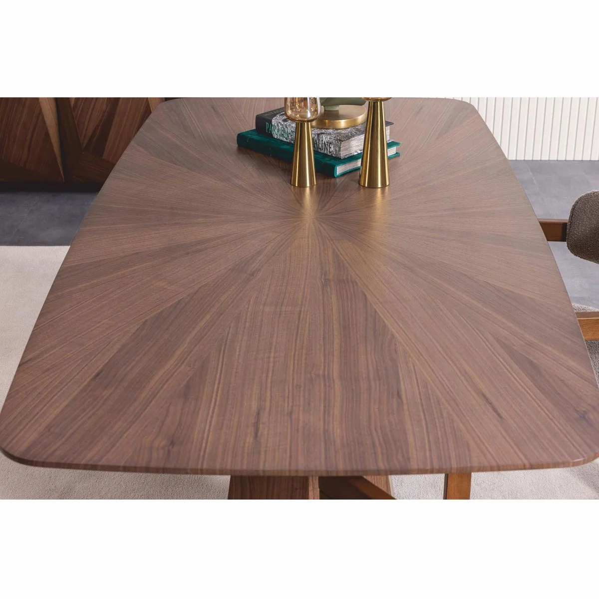 Casa Padrino mesa de comedor de lujo de madera maciza marr¨®n 190 cm - Muebles de hotel y comedor