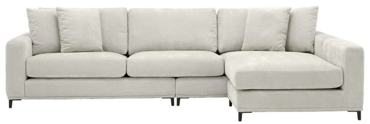 Casa Padrino sof¨¢ cama arena / negro 284 x 172 x H. 76 cm - Sof¨¢ Esquinero de Lujo