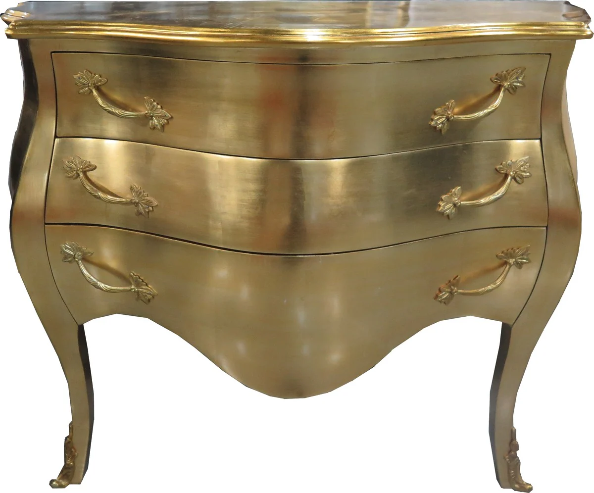Casa Padrino Baroque Commode Gold 100 cm - Muebles de estilo antiguo - Dressers Drawers Cabinet