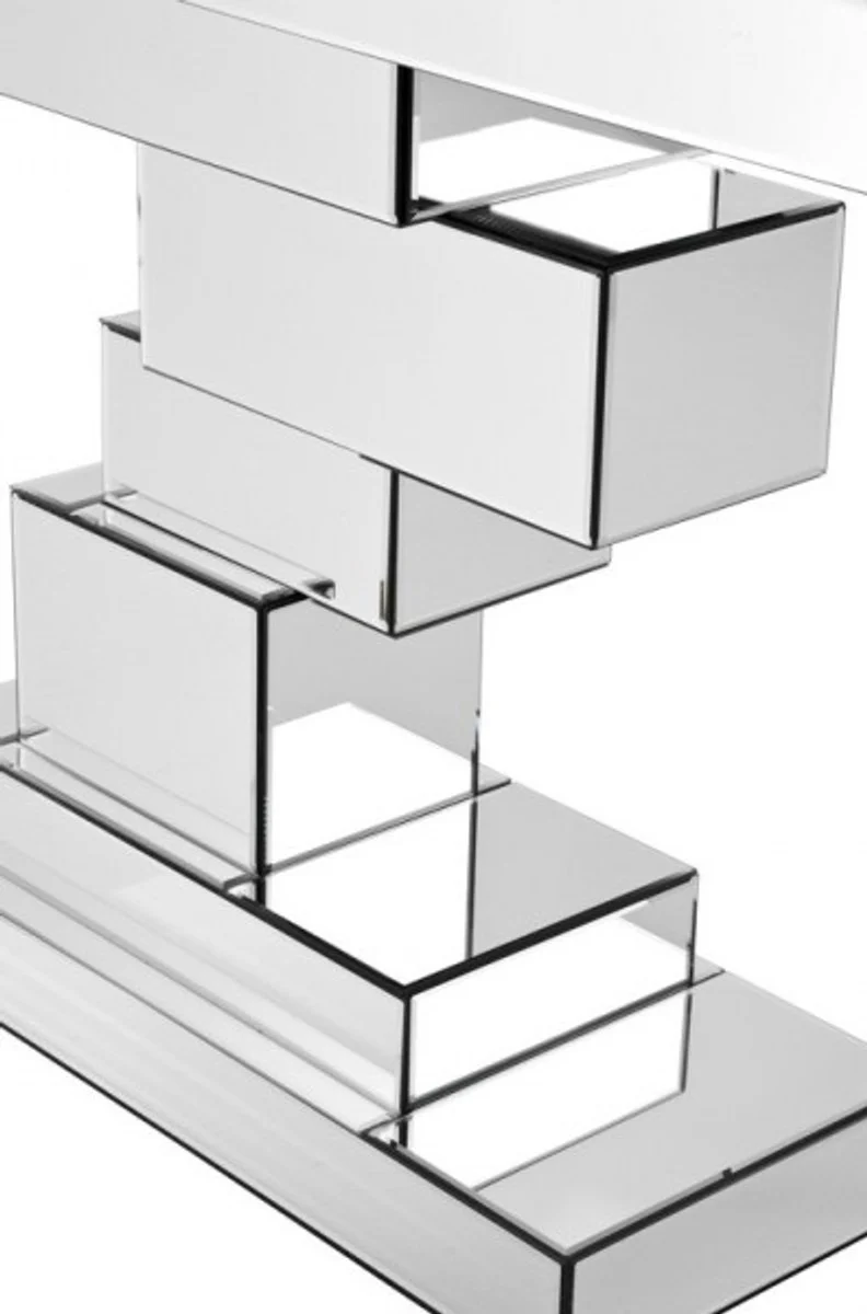 Casa Padrino luxury mirror console Bricks B 118.5 x 33.5 x T H 80 cm Console Hotel Art Deco Furniture