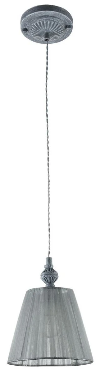 Casa Padrino Baroque Style Pendant Lamp Antique Gray Ø 18 x H. 22 cm - Baroque Pendant Light