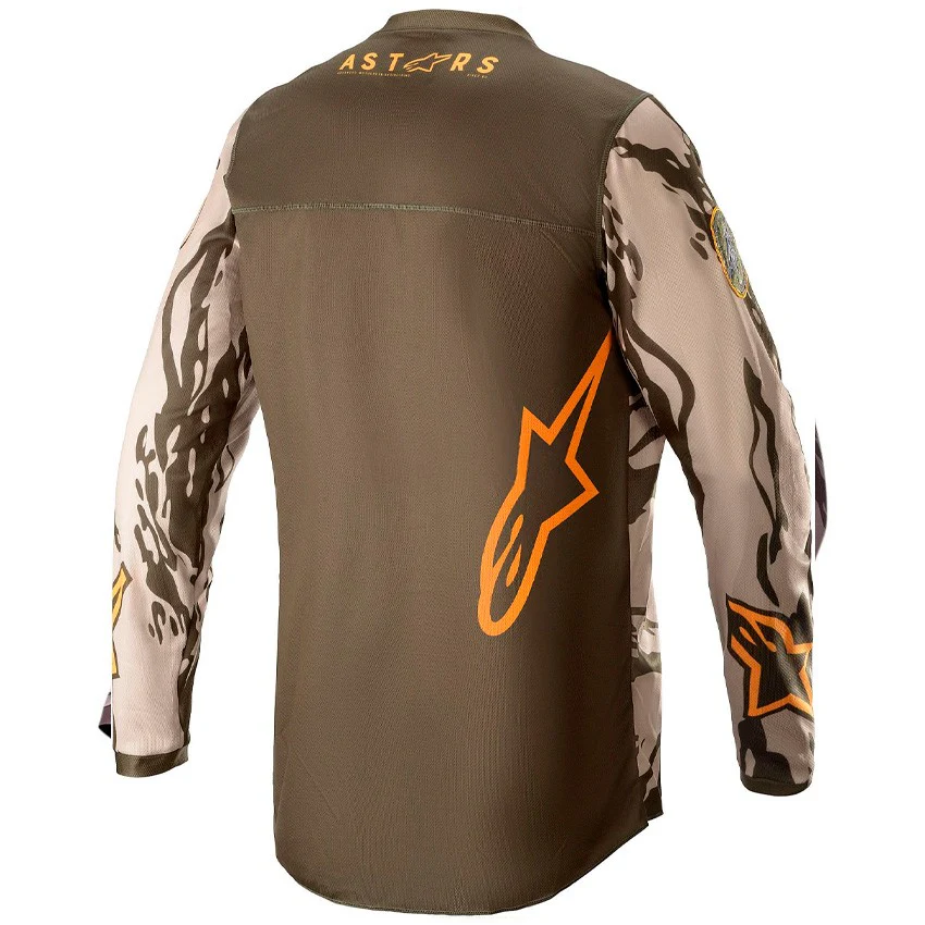 CAMISETA ALPINESTARS RACER TACTICAL VERDE / NARANJA