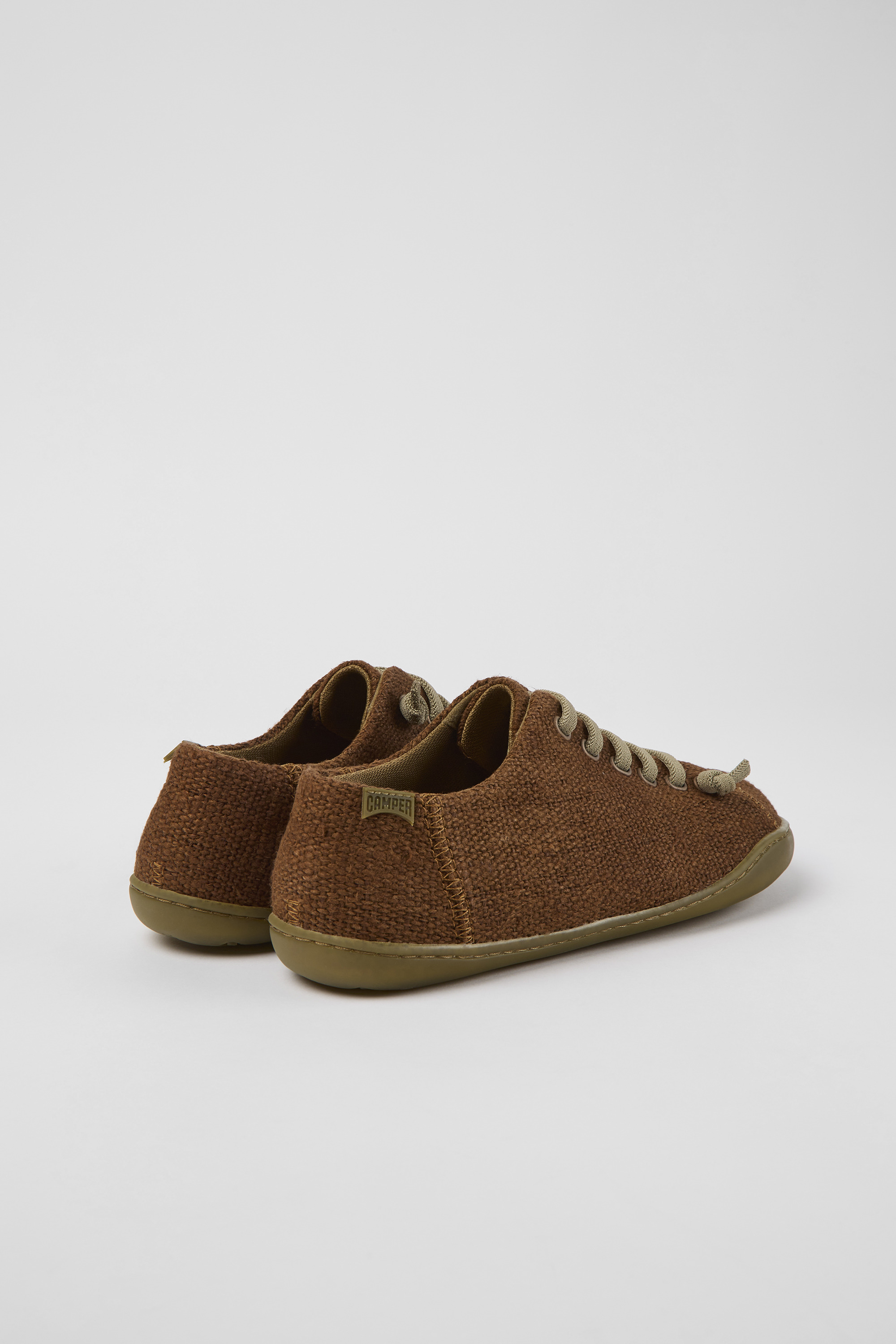 Peu - Orange textile shoes for women