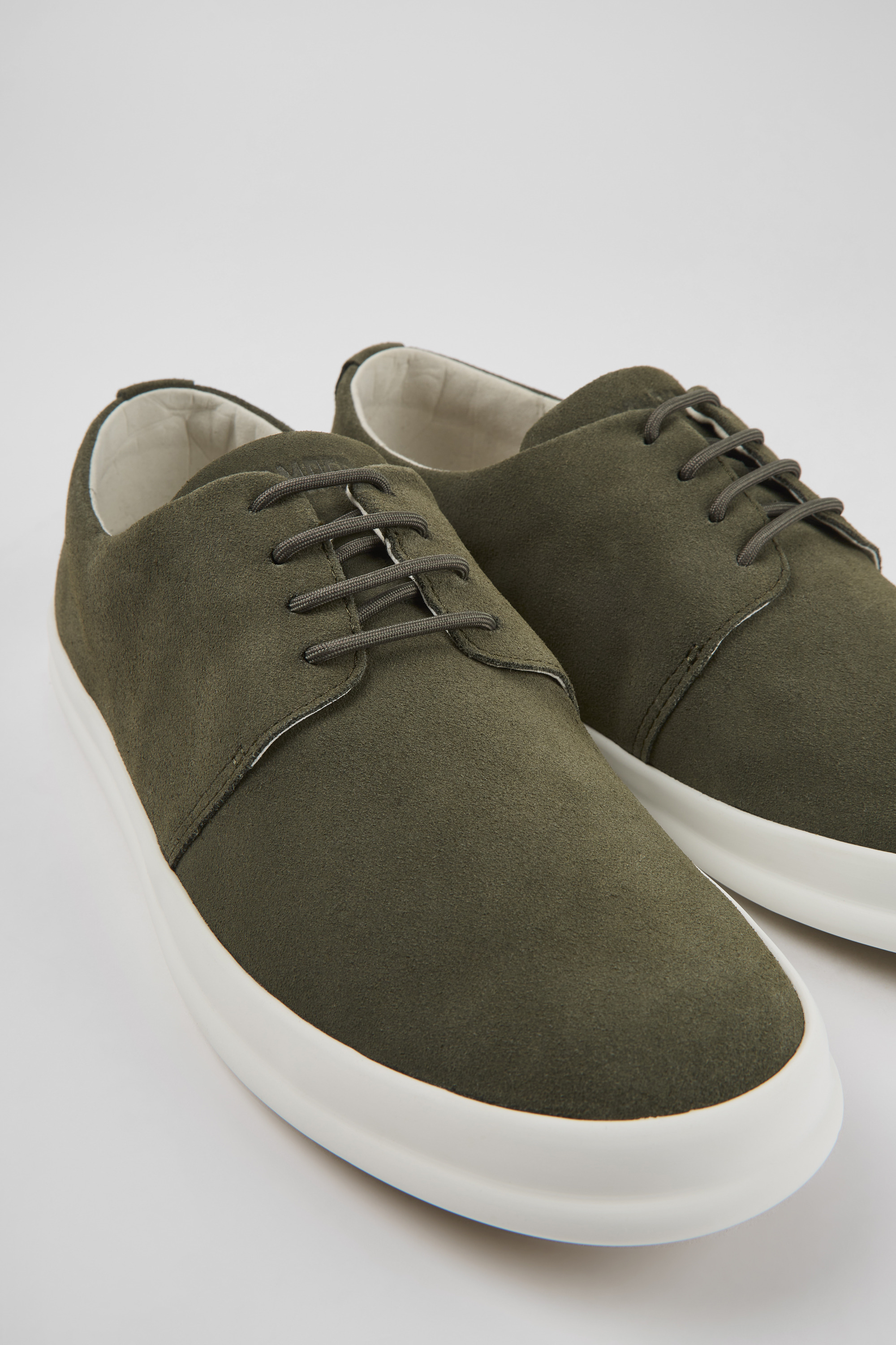 Chasis - Green nubuck shoes for men
