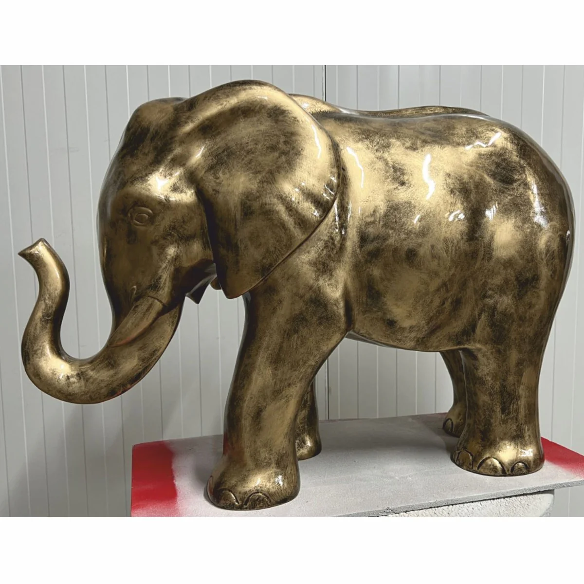 Casa Padrino escultura decorativa elefante oro antiguo 84 x Al. 57 cm - Figura decorativa