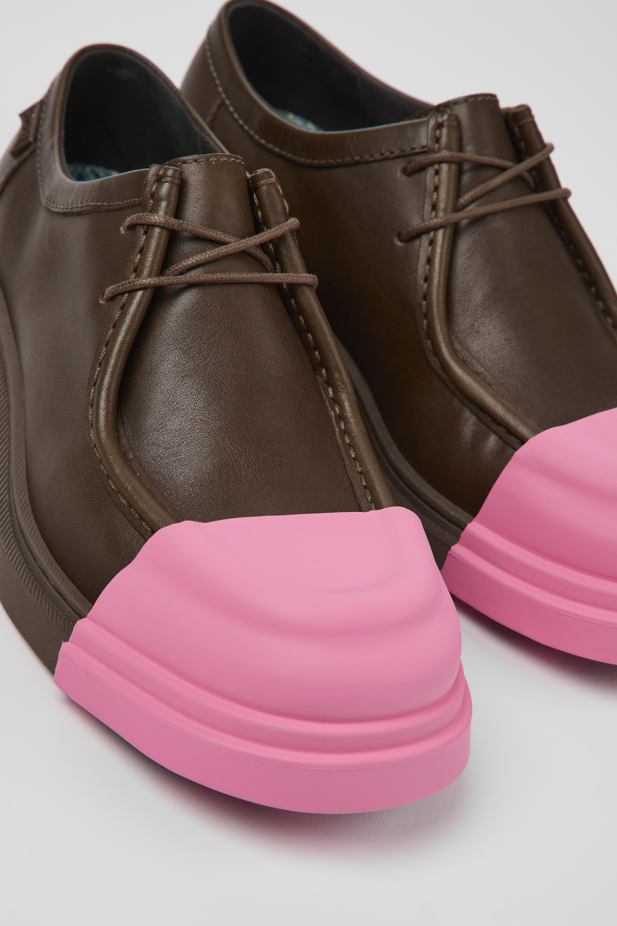 Junction - Brown leather shoes for men