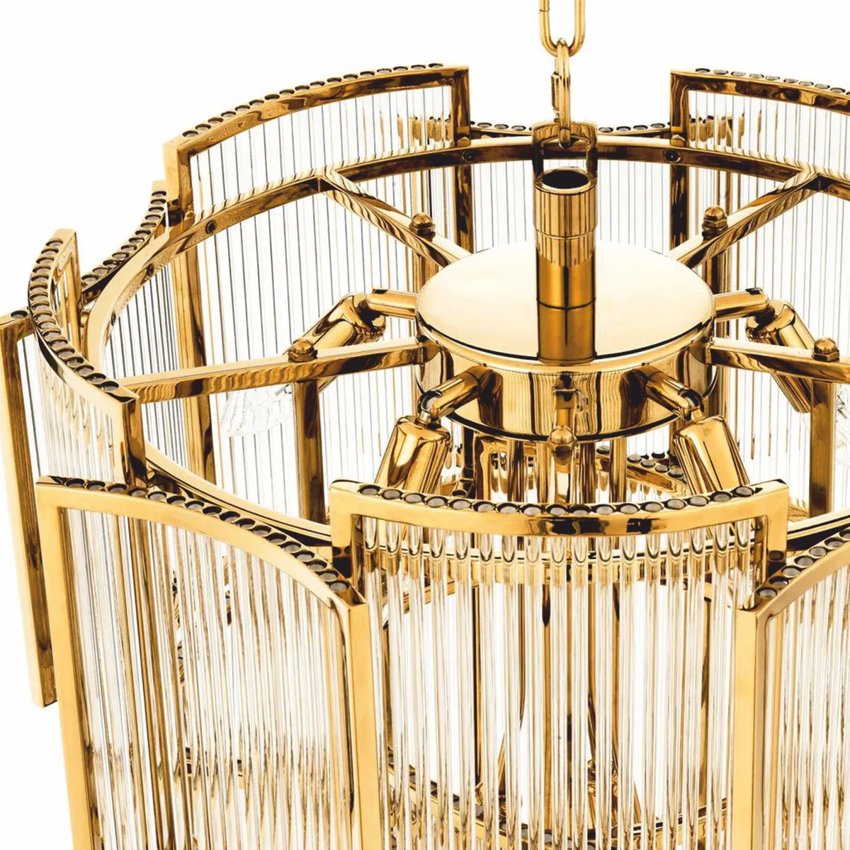 Casa Padrino ara?a de luces de lujo oro ? 58 x A. 84 cm - L¨¢mpara de ara?a para hotel y restaurante