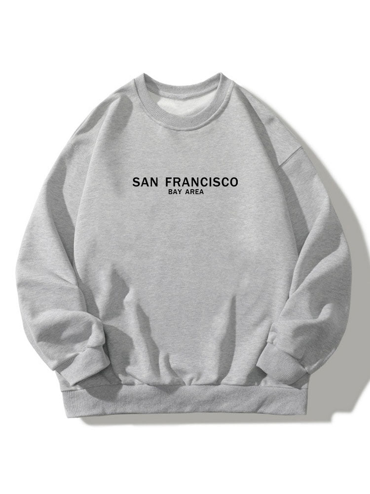San Francisco Print Crew Neck Relaxed Sweatshirt