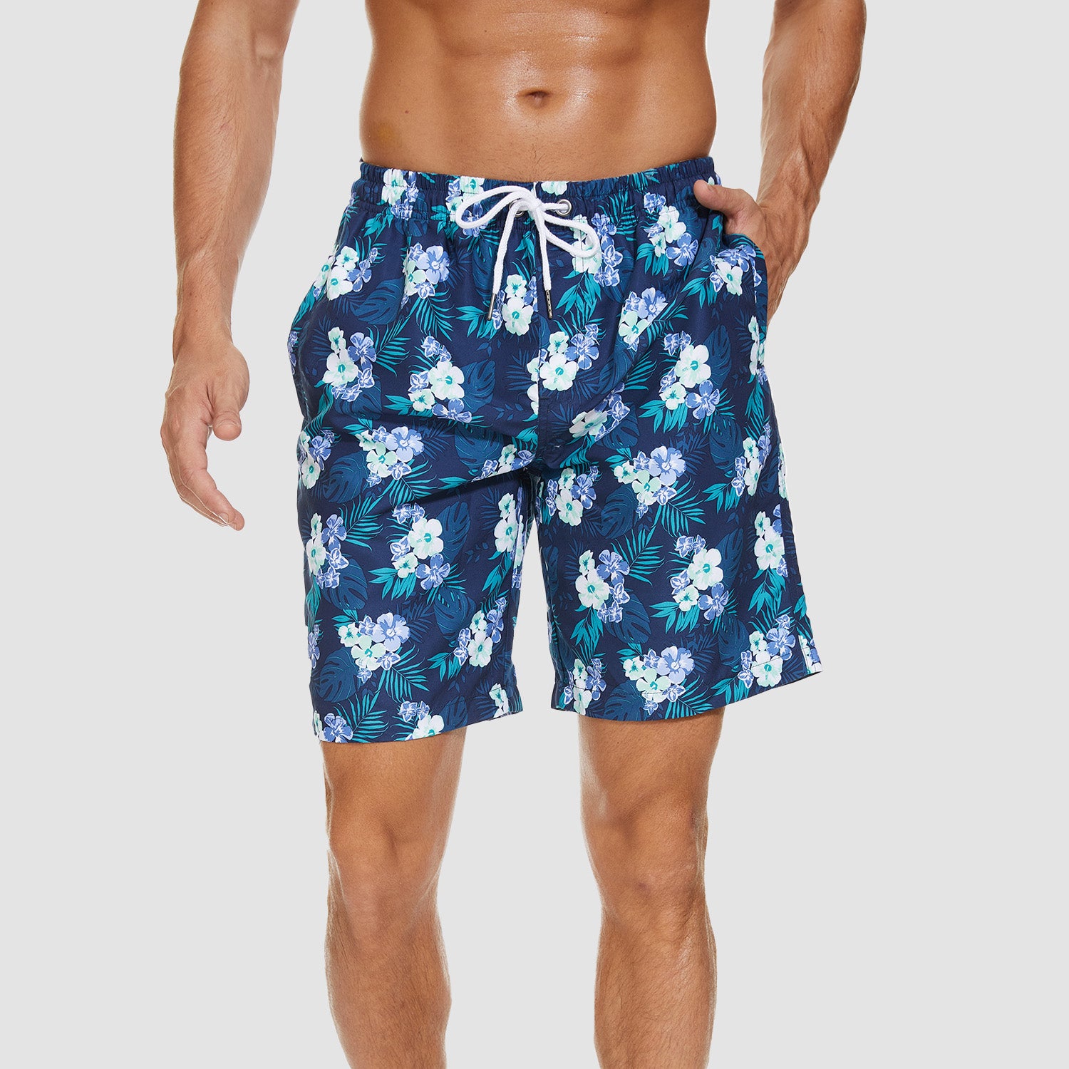 Swimming Trunks with Mesh Liner Quick Dry Funny Beachwear Shorts