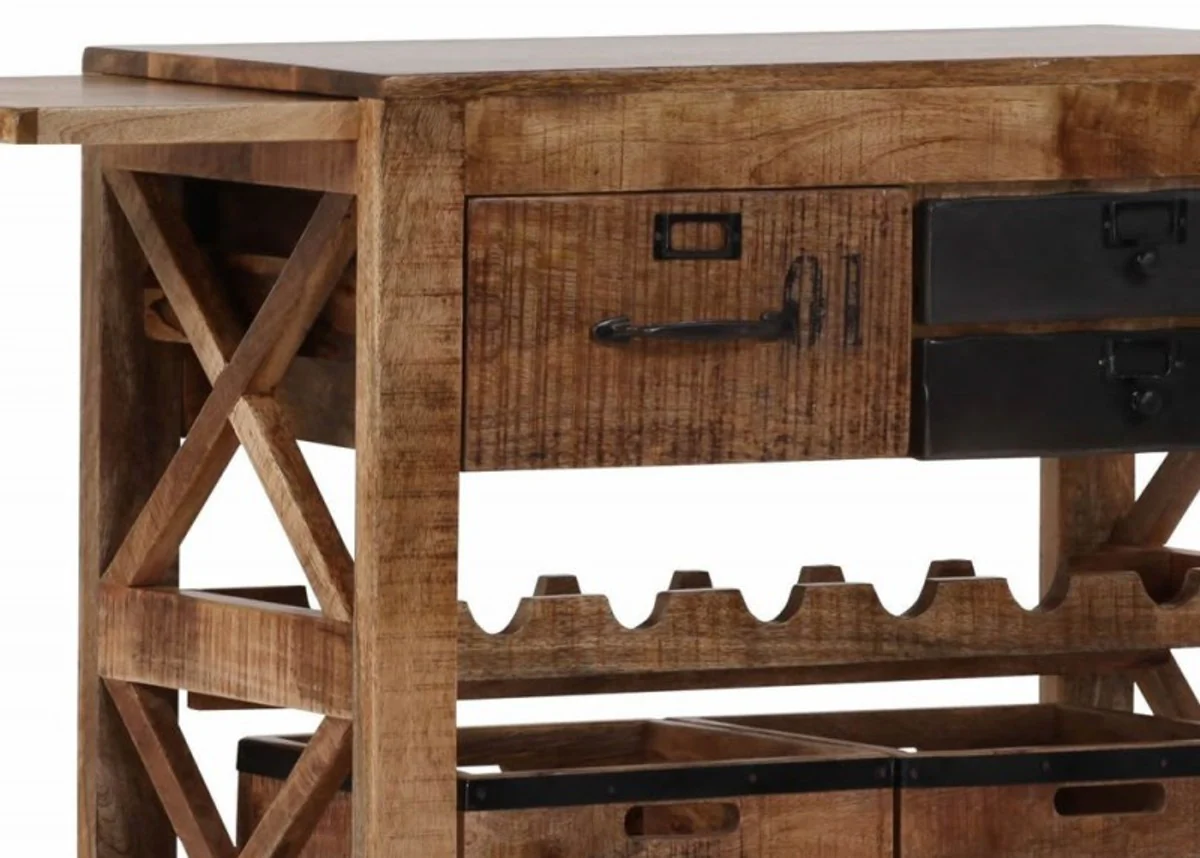 Casa Padrino Bar Trolley Serving mango hardwood - Hotel & Restaurant Furniture