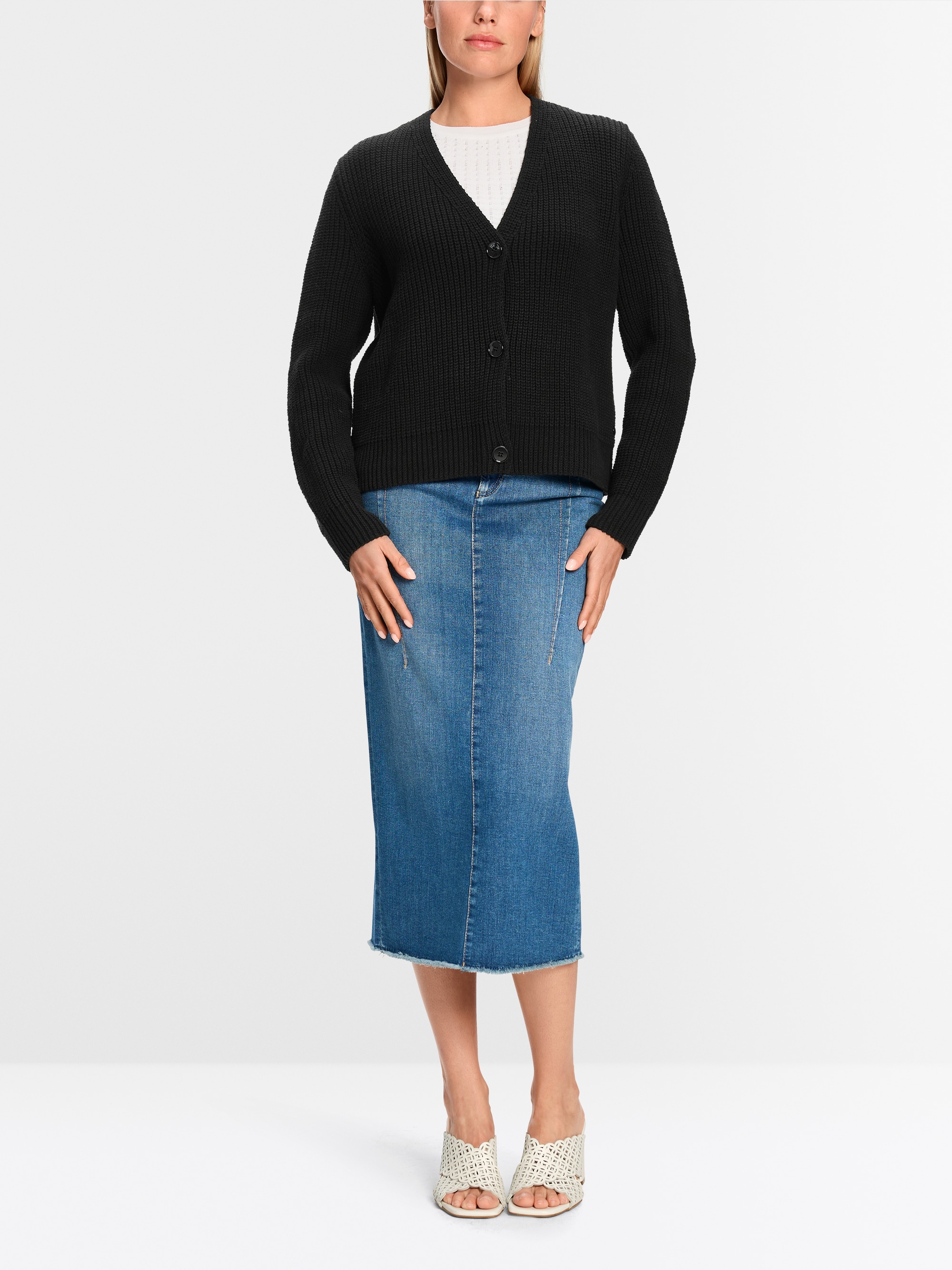 Marc-Cain Cardigan plain - knitted in Germany