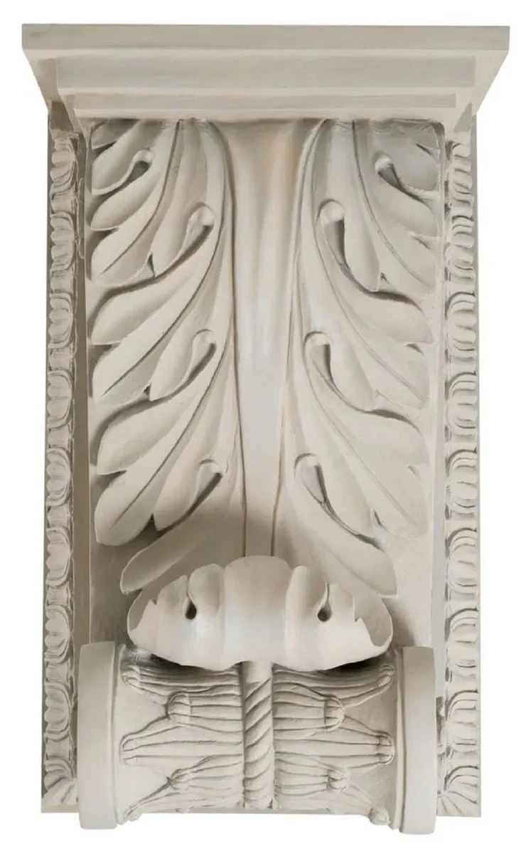 Casa Padrino consola de pared barroco de lujo color arena 51 x 36 x A. 84 cm - Magn¨ªfica consola de decoraci¨®n de pared en estilo barroco - Decoraci¨®n de pared barroco - Muebles barrocos