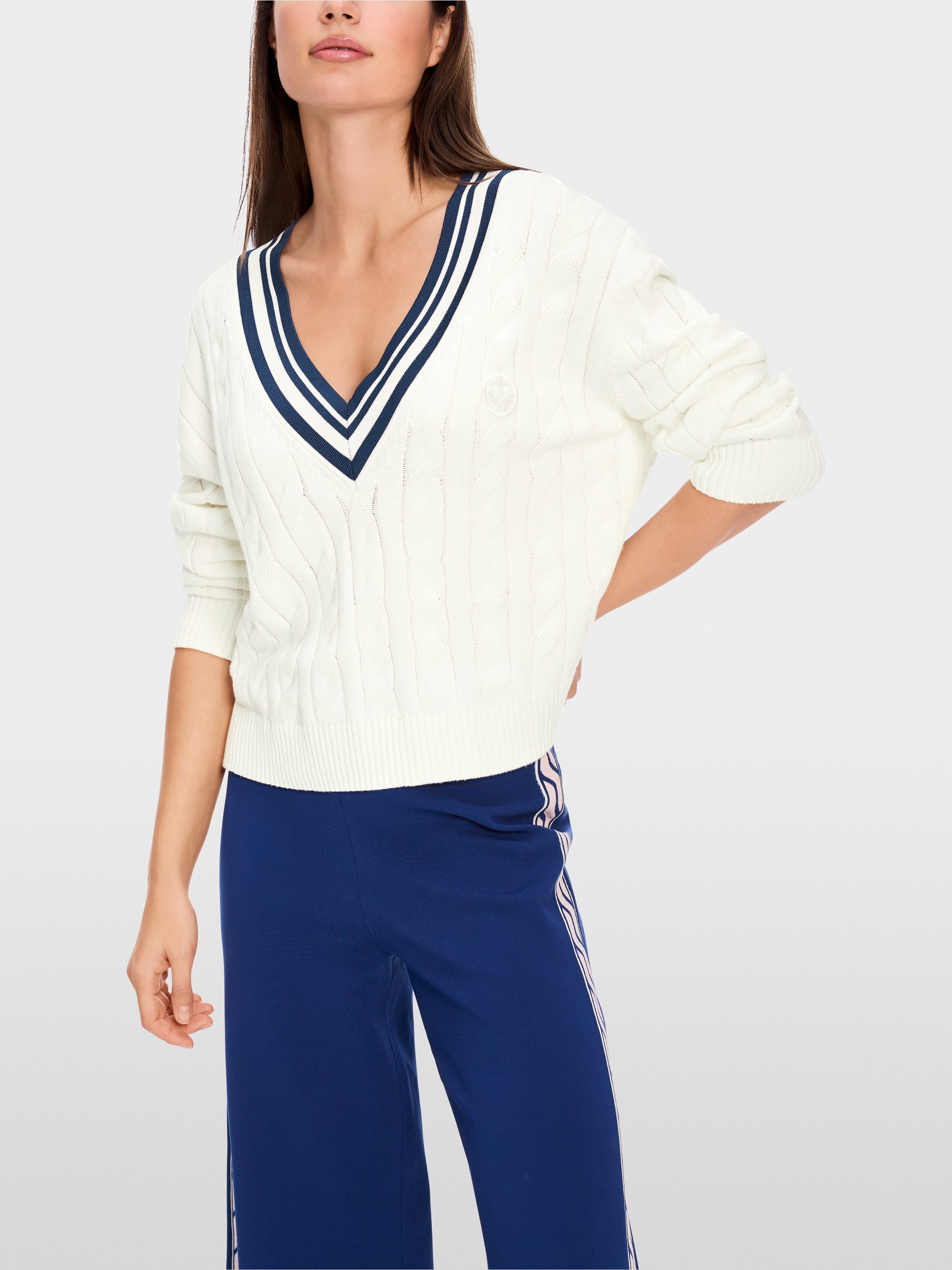 Marc-Cain Jumper with cable pattern