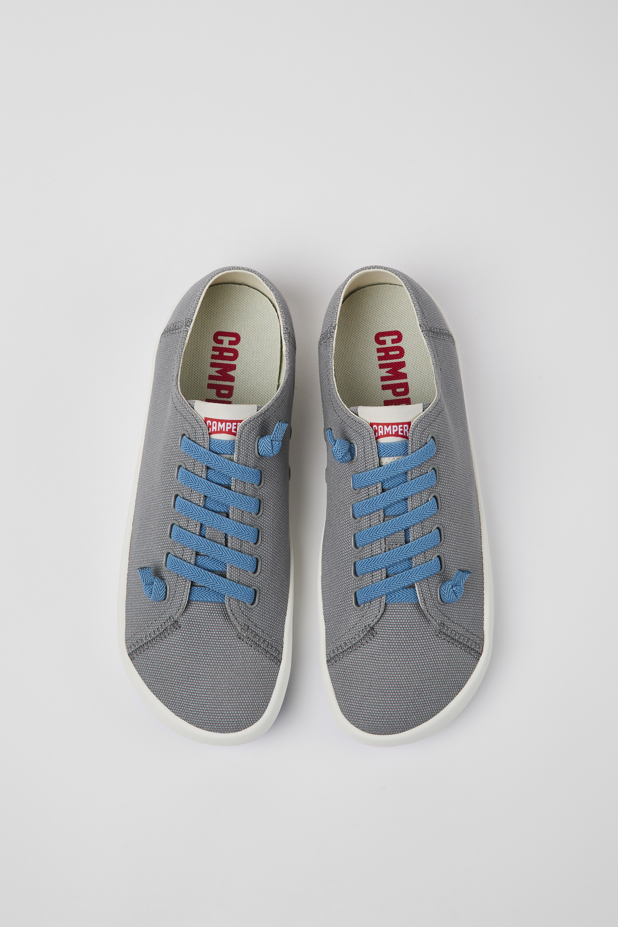 Peu Rambla - Gray textile sneakers for men