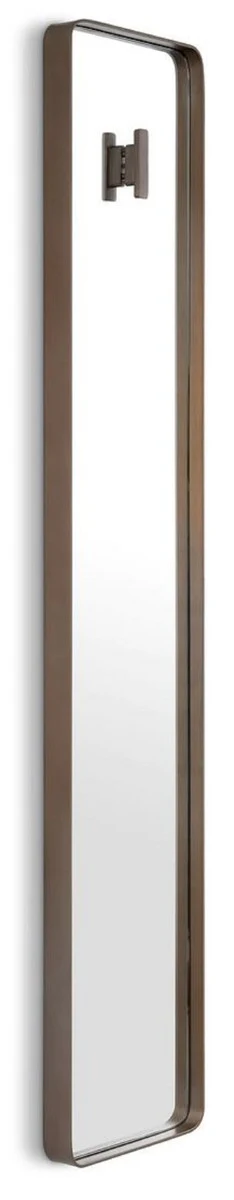 Casa Padrino espejo de pared de lujo bronce 30 x 5 x A. 160 cm - Espejo rectangular con perchero - Espejo de sal¨®n - Espejo de dormitorio - Espejo de armario - Muebles de lujo