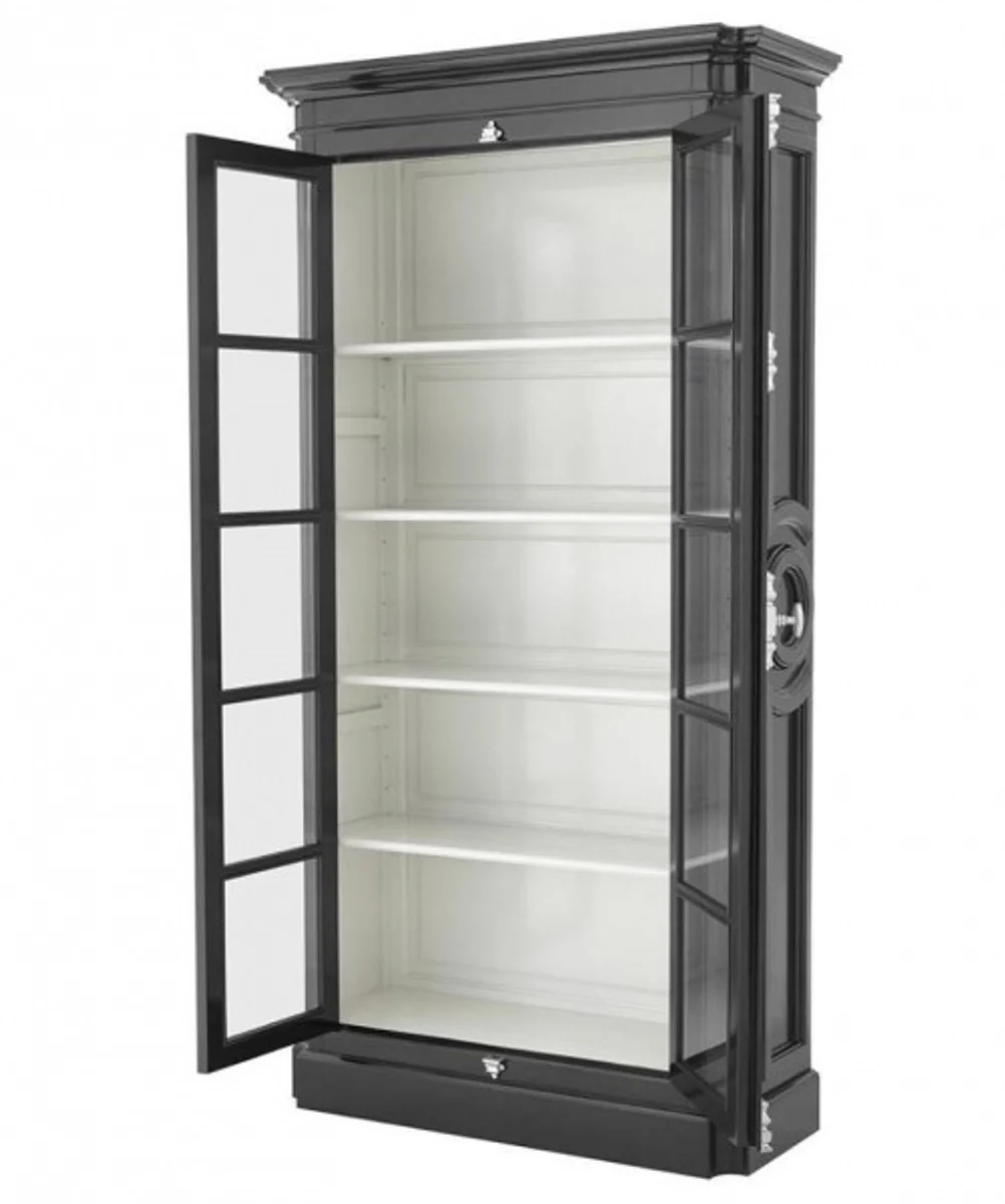 Casa Padrino luxury display cabinet black - cupboard Baroque Art Nouveau Rococo store equipment - Luxury Boutique Hotel & Furniture