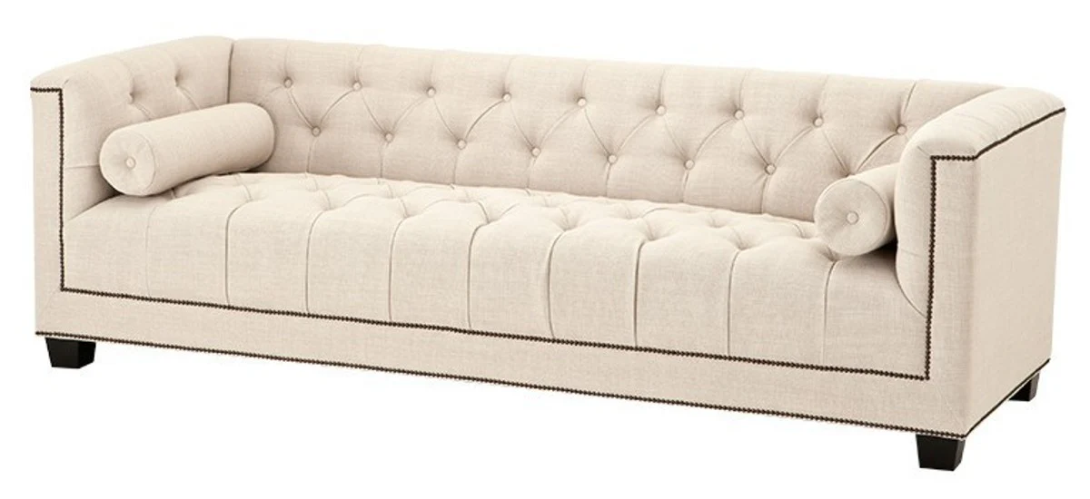 Casa Padrino luxury sofa Kubus Panama Cream - 3 seater - Hotel Facilities