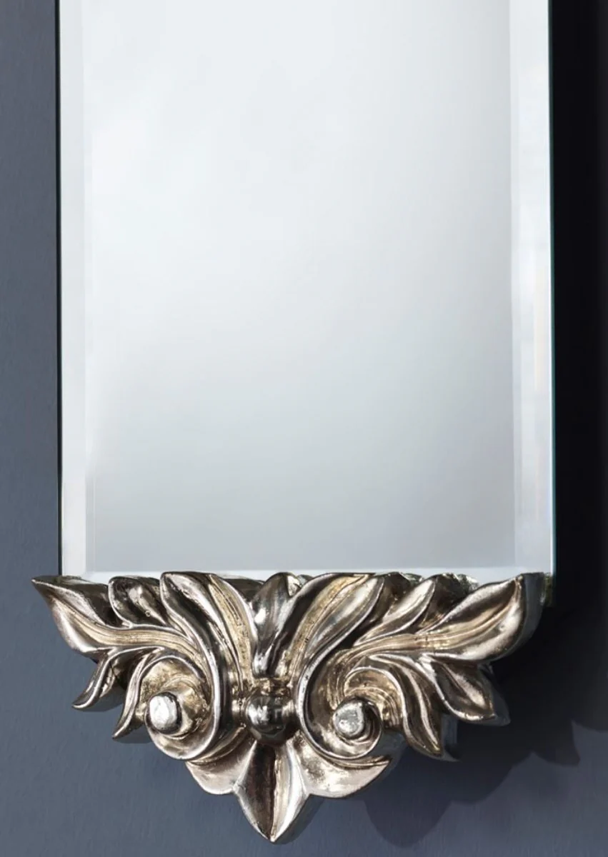 Casa Padrino espejo barroco plata 15 x H. 124 cm - Muebles y Accesorios de Estilo Barroco