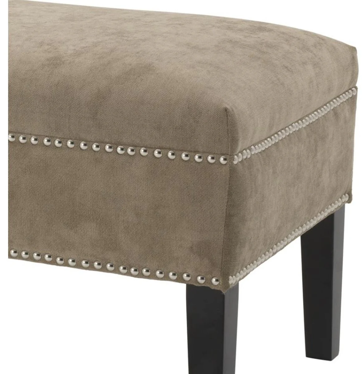 Casa Padrino asiento greige lujo 140 x 50 x H. 45 cm - calidad de lujo