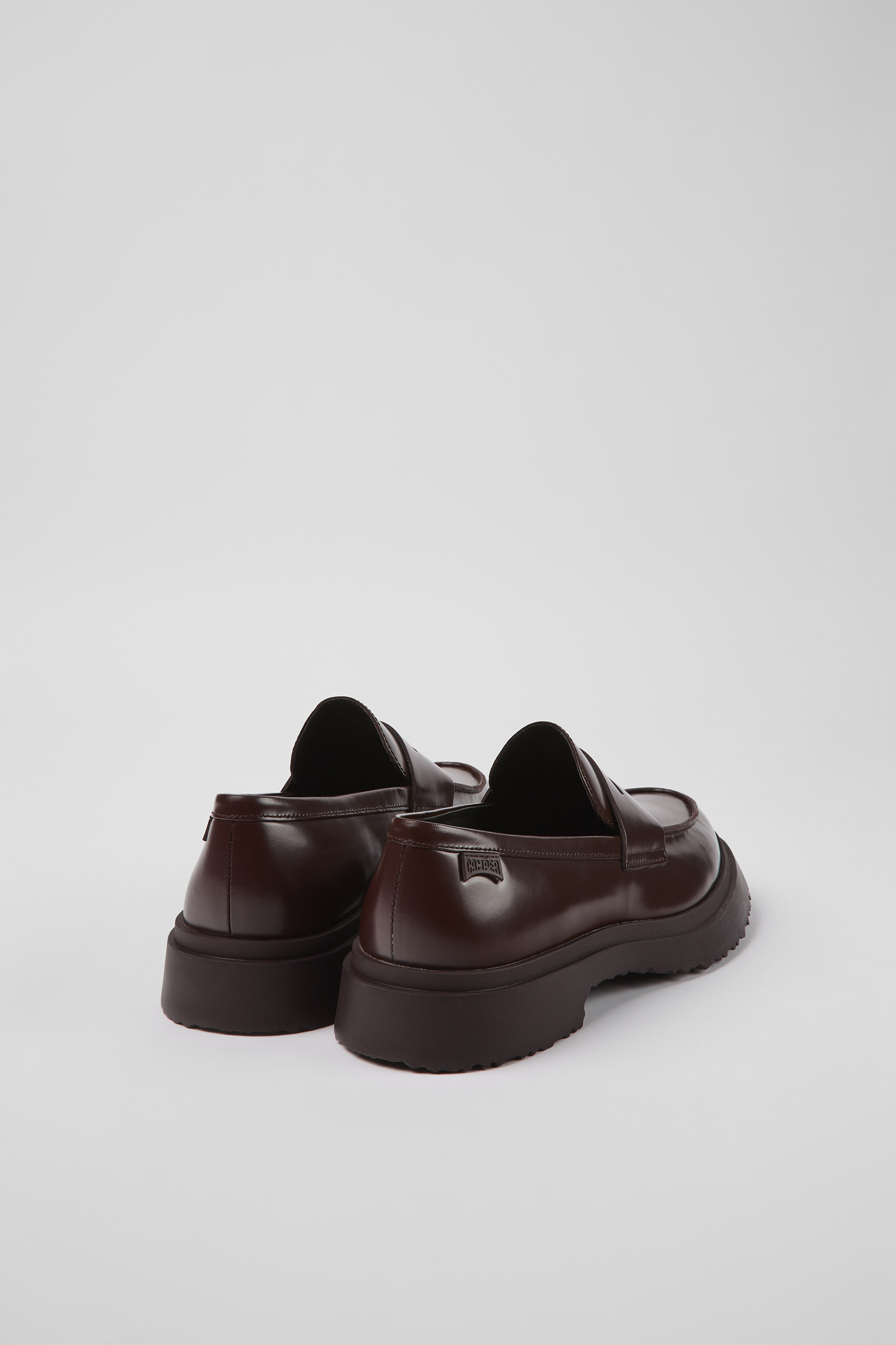Walden - Burgundy leather loafers for men