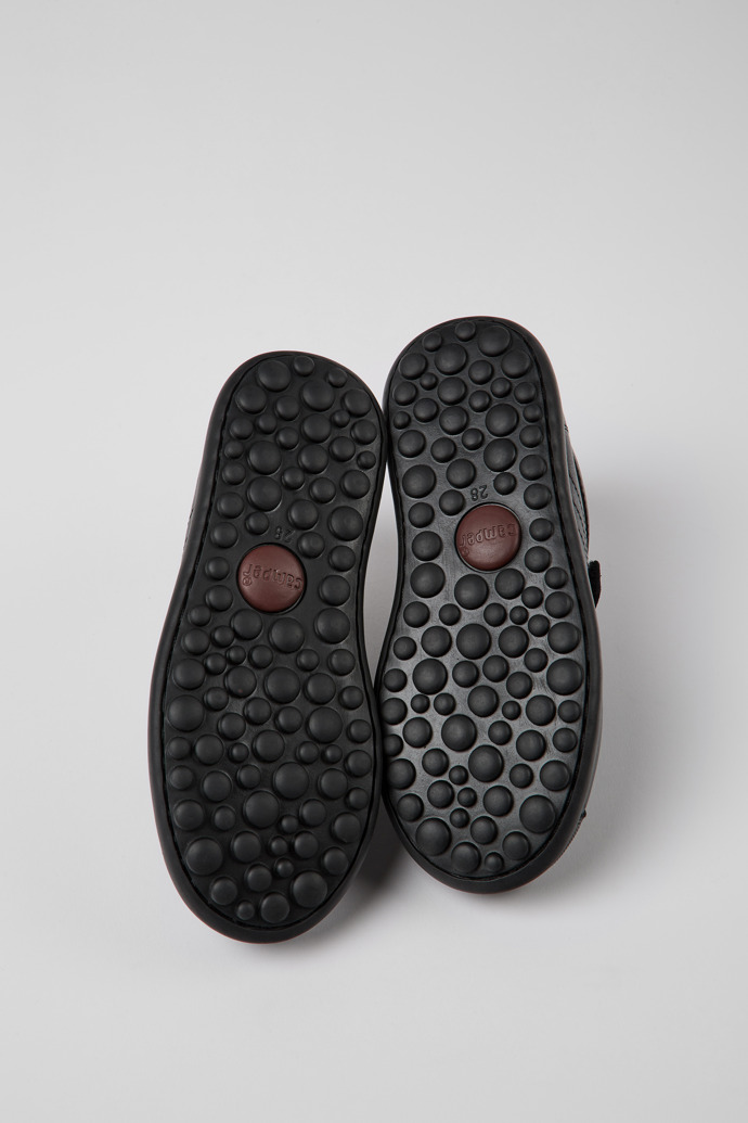 Pelotas Black leather and textile shoes for kids