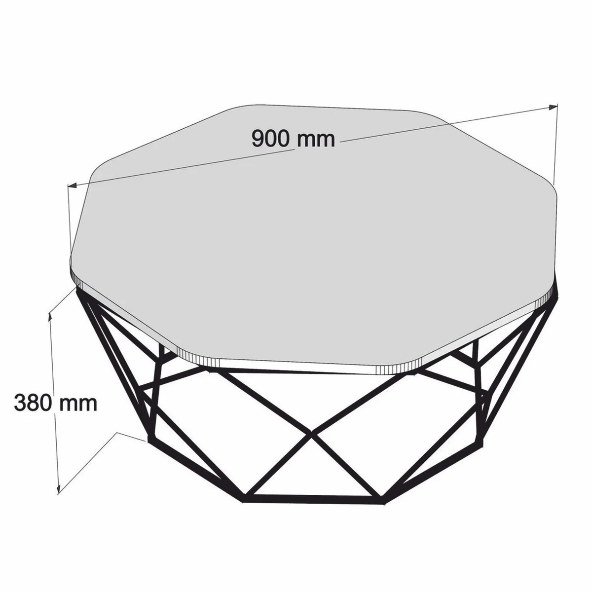 Casa Padrino mesa de centro de lujo negro / plata 90 cm - Muebles para hoteles y salones