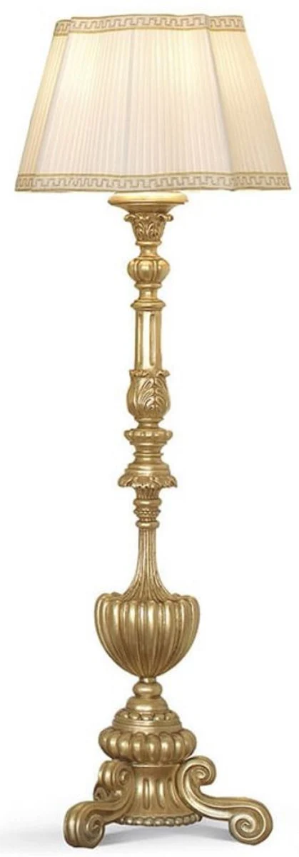 Casa Padrino l¨¢mpara de pie barroco de lujo oro / crema A. ??180 cm - Hecho en Italia