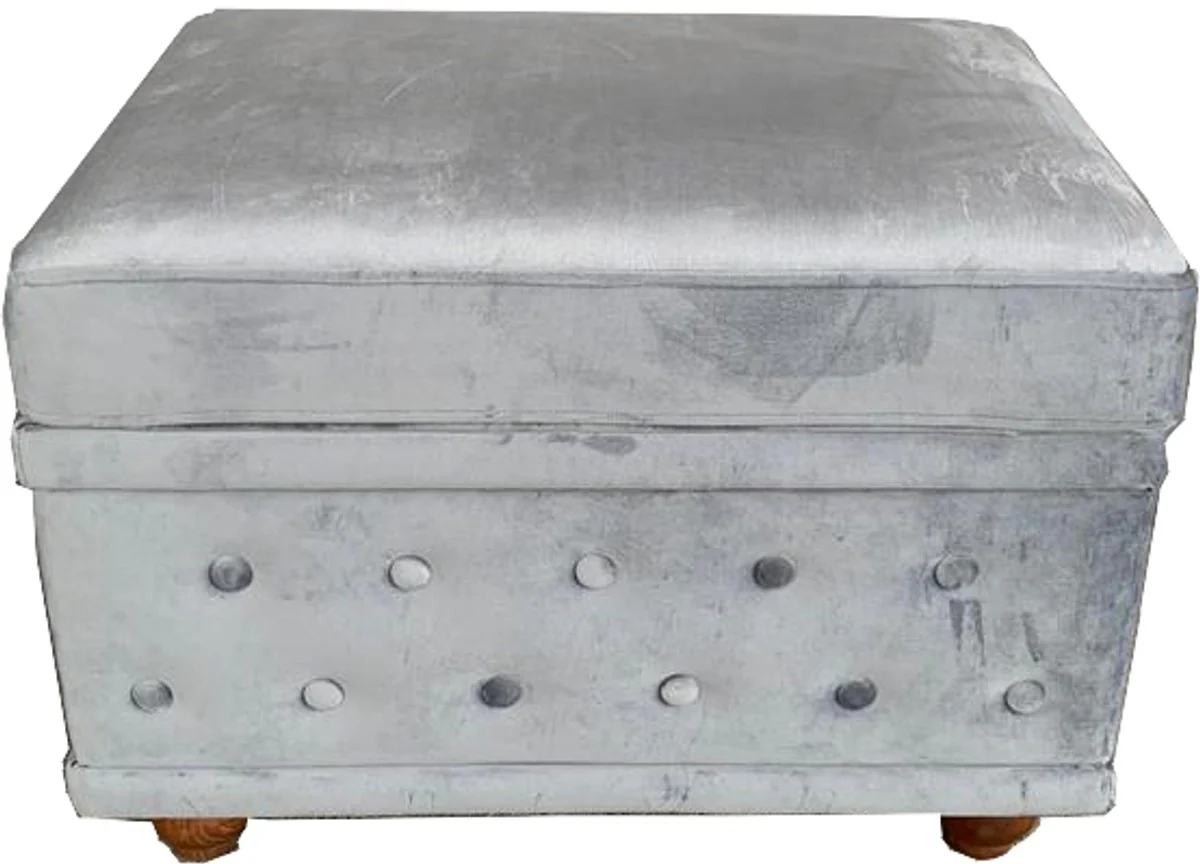 Chesterfield dise?ador taburete antiguo gris antiguo aspecto de Casa Padrino