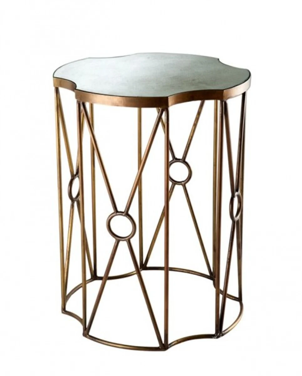 Casa Padrino luxury art deco designer side table set of 2 antique brass - Hotel Table Furniture
