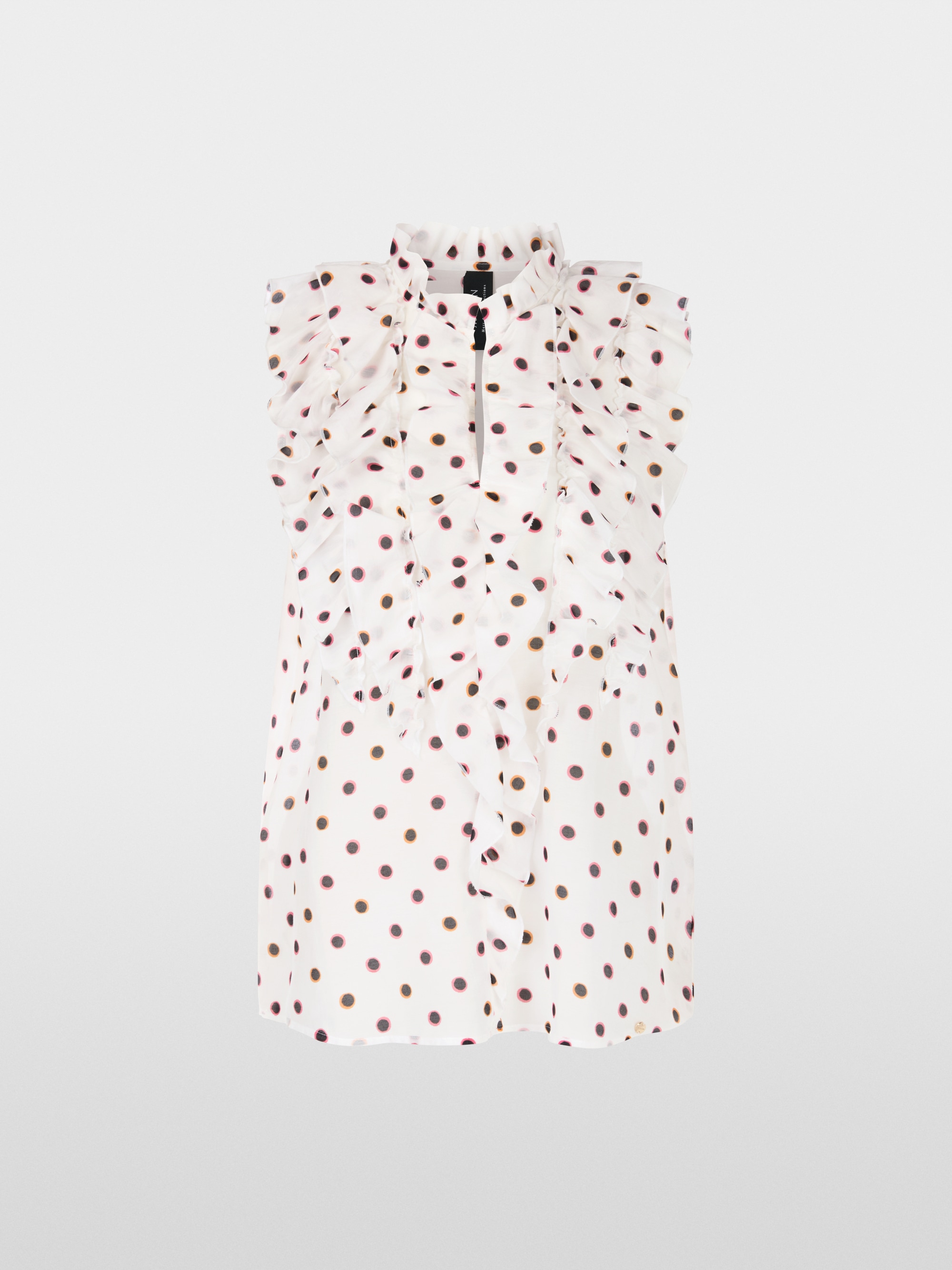 Marc-Cain Ruffled Blouse with Polka Dots
