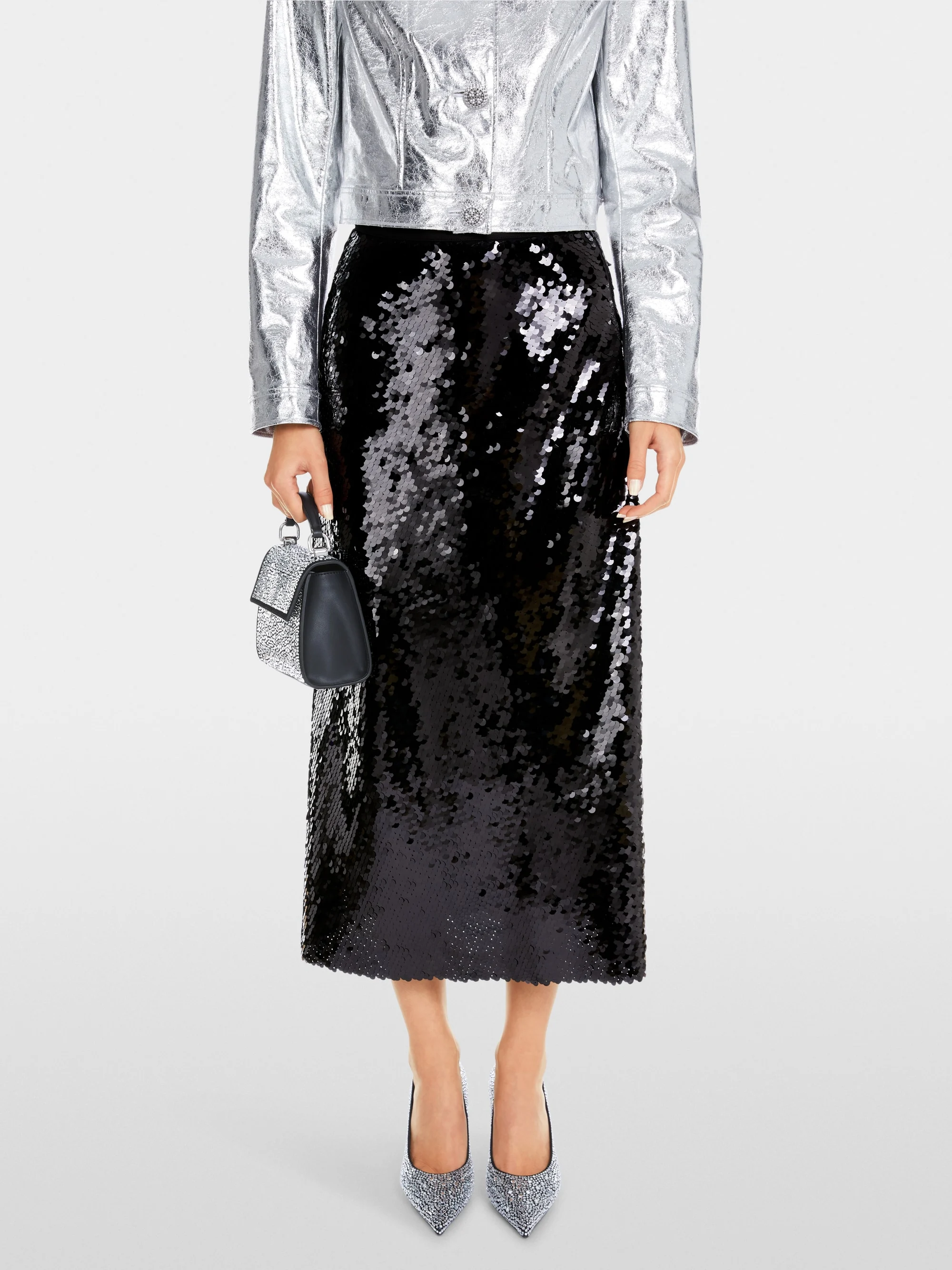 Marc-Cain Calf-length sequin skirt